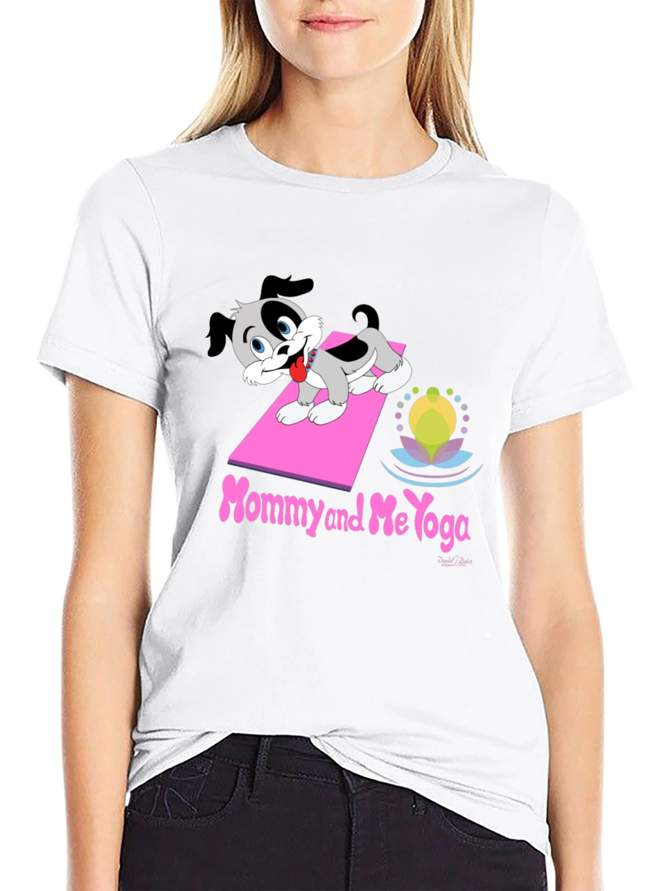 Mommy and Me Yoga Dog T-Shirt