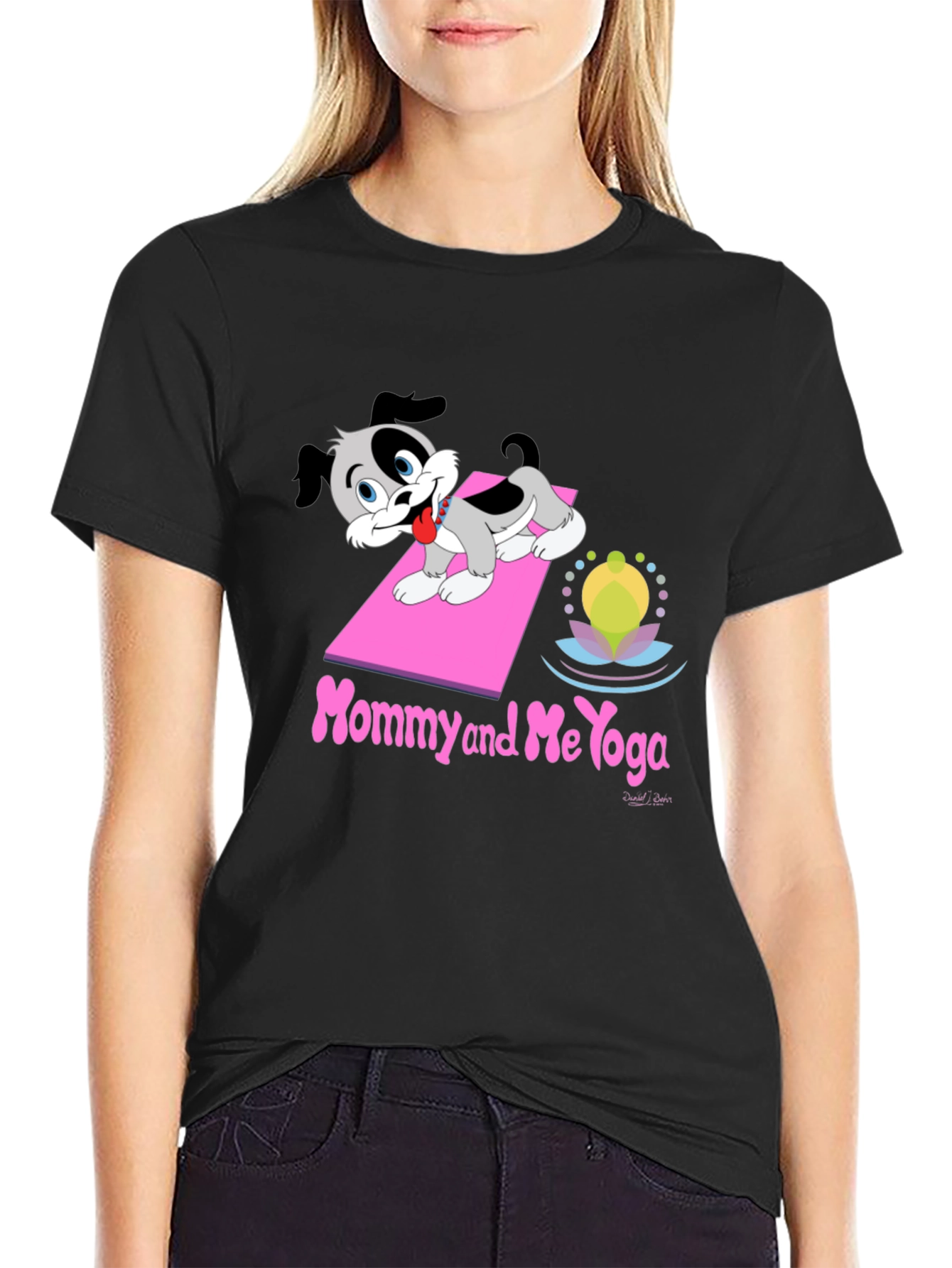 Mommy and Me Yoga Dog T-Shirt