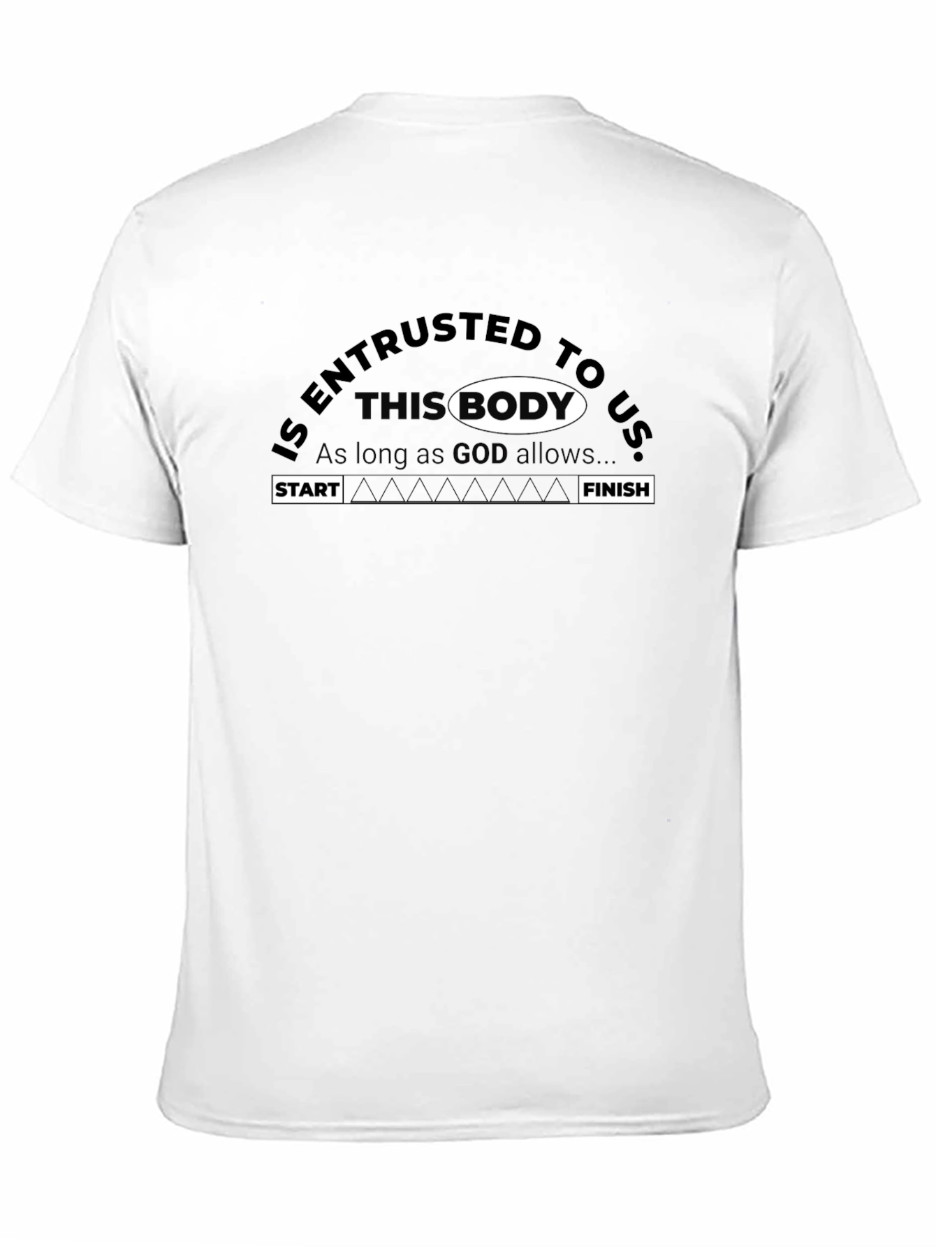 Entrusted Body Graphic Print Black T-Shirt