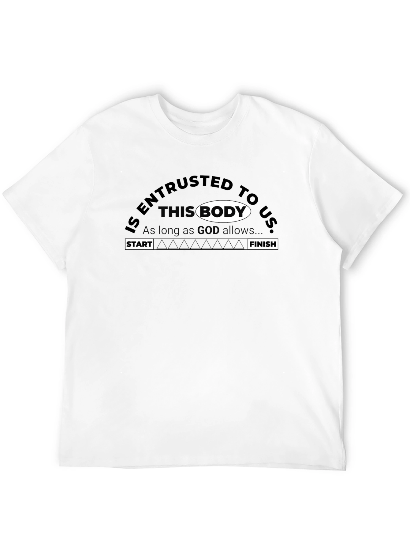 Entrusted Body Graphic Print Black T-Shirt