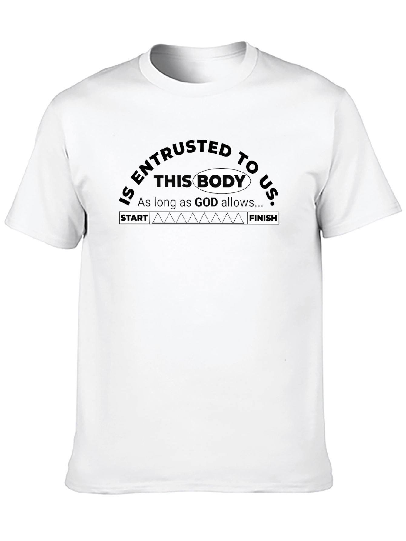 Entrusted Body Graphic Print Black T-Shirt
