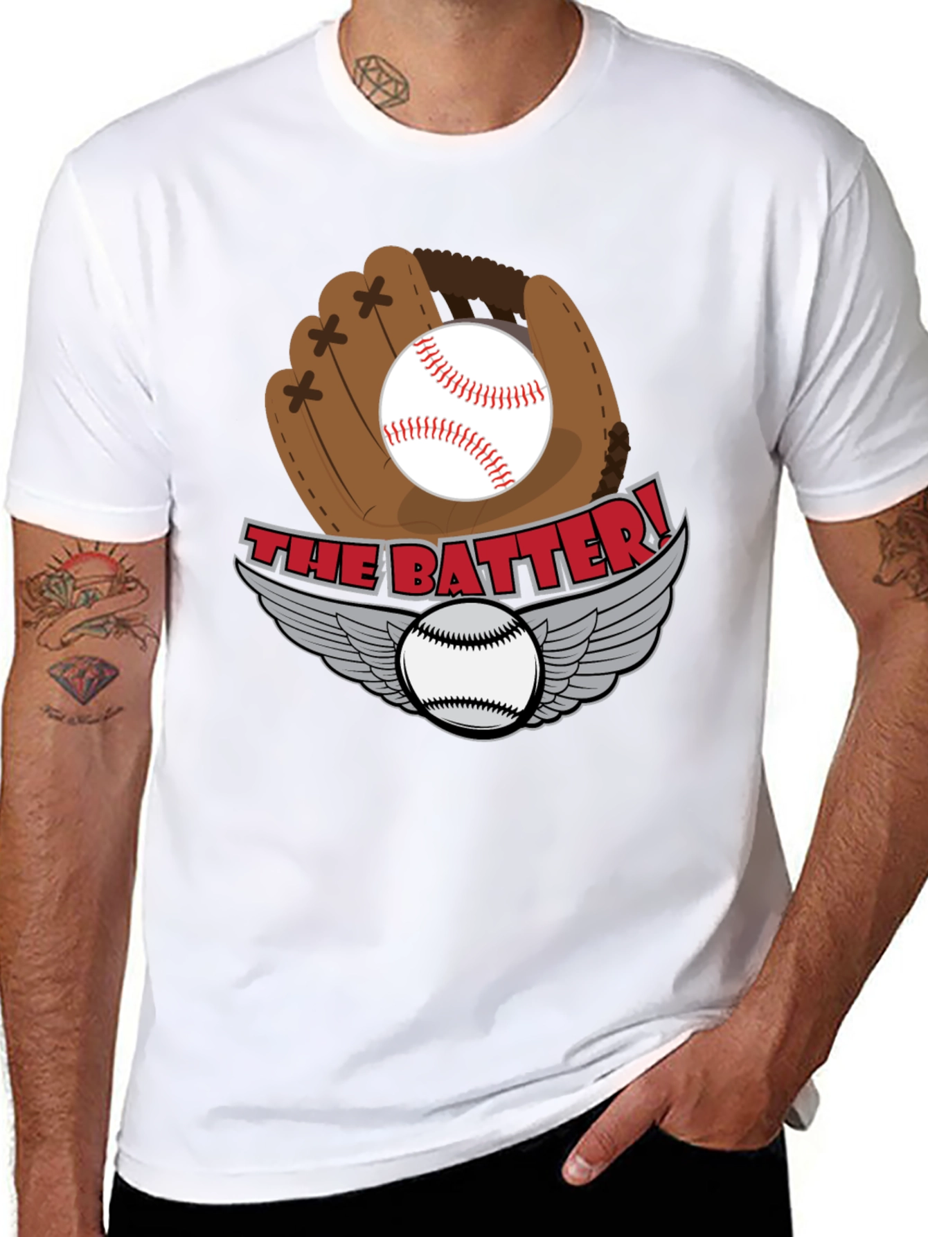 The Batter! Baseball Graphic T-Shirt