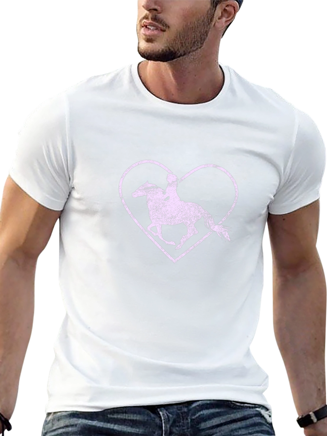 Equestrian Heart Tee - Horse Rider Love T-Shirt