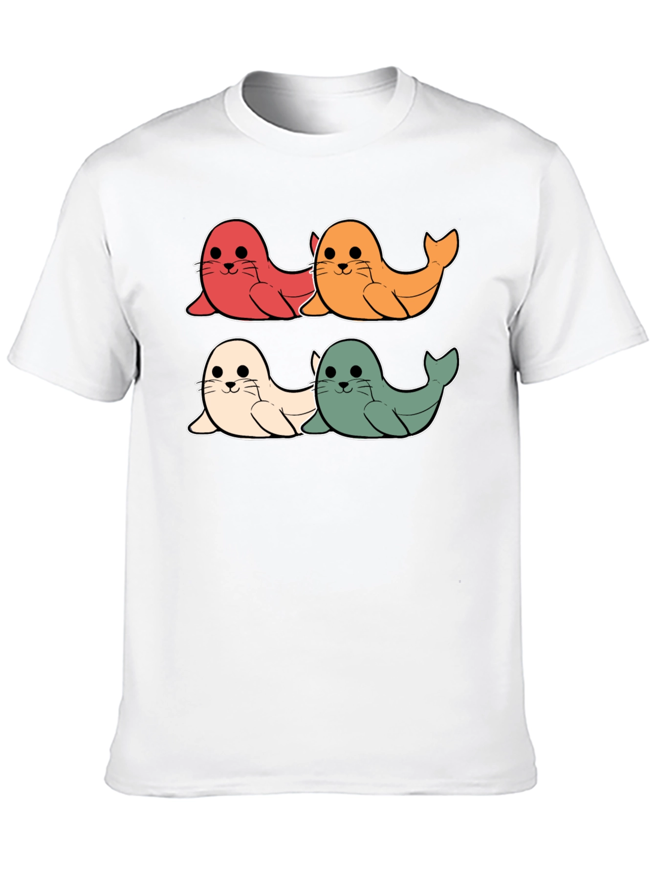 Cute Seal Cartoon T-Shirt