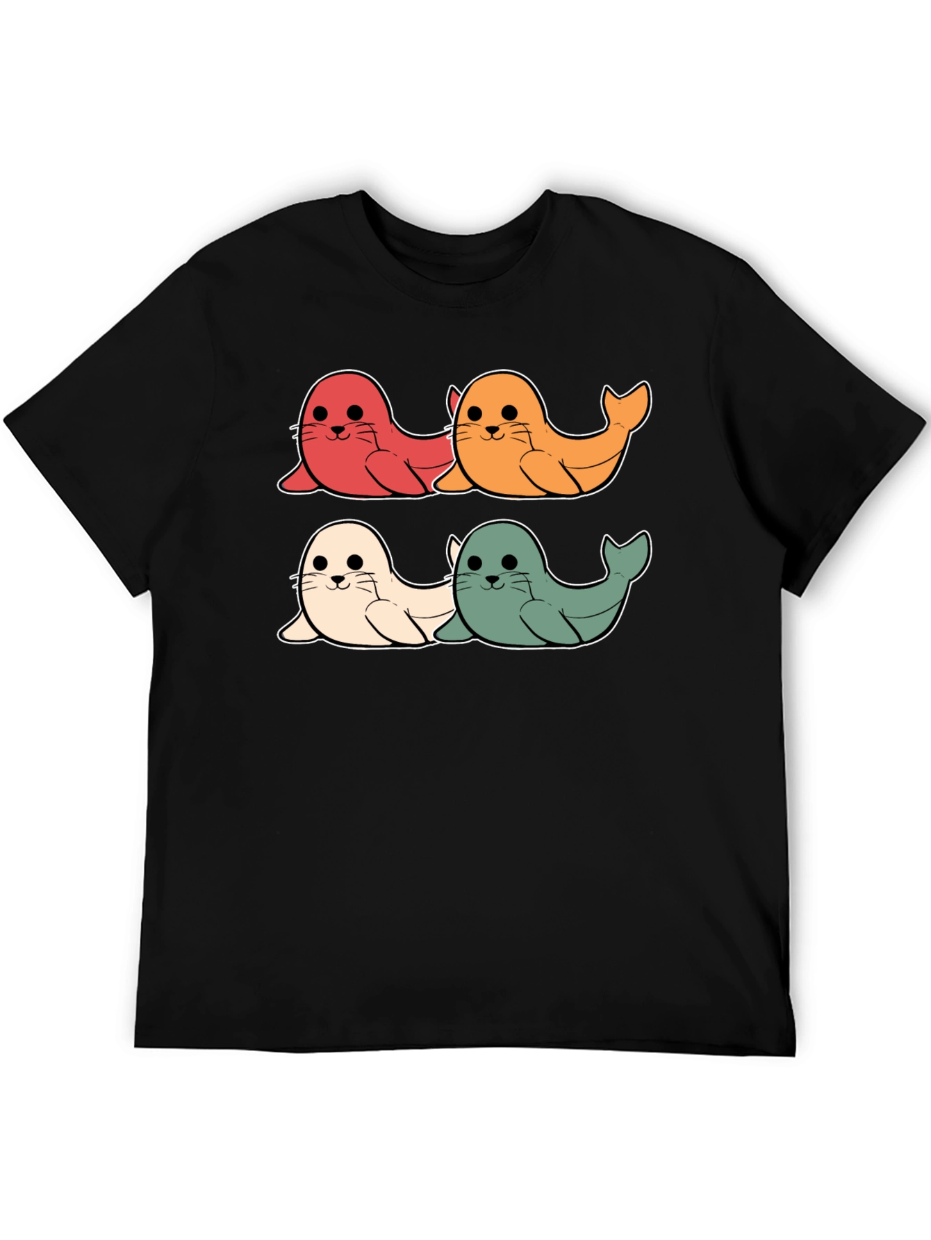 Cute Seal Cartoon T-Shirt