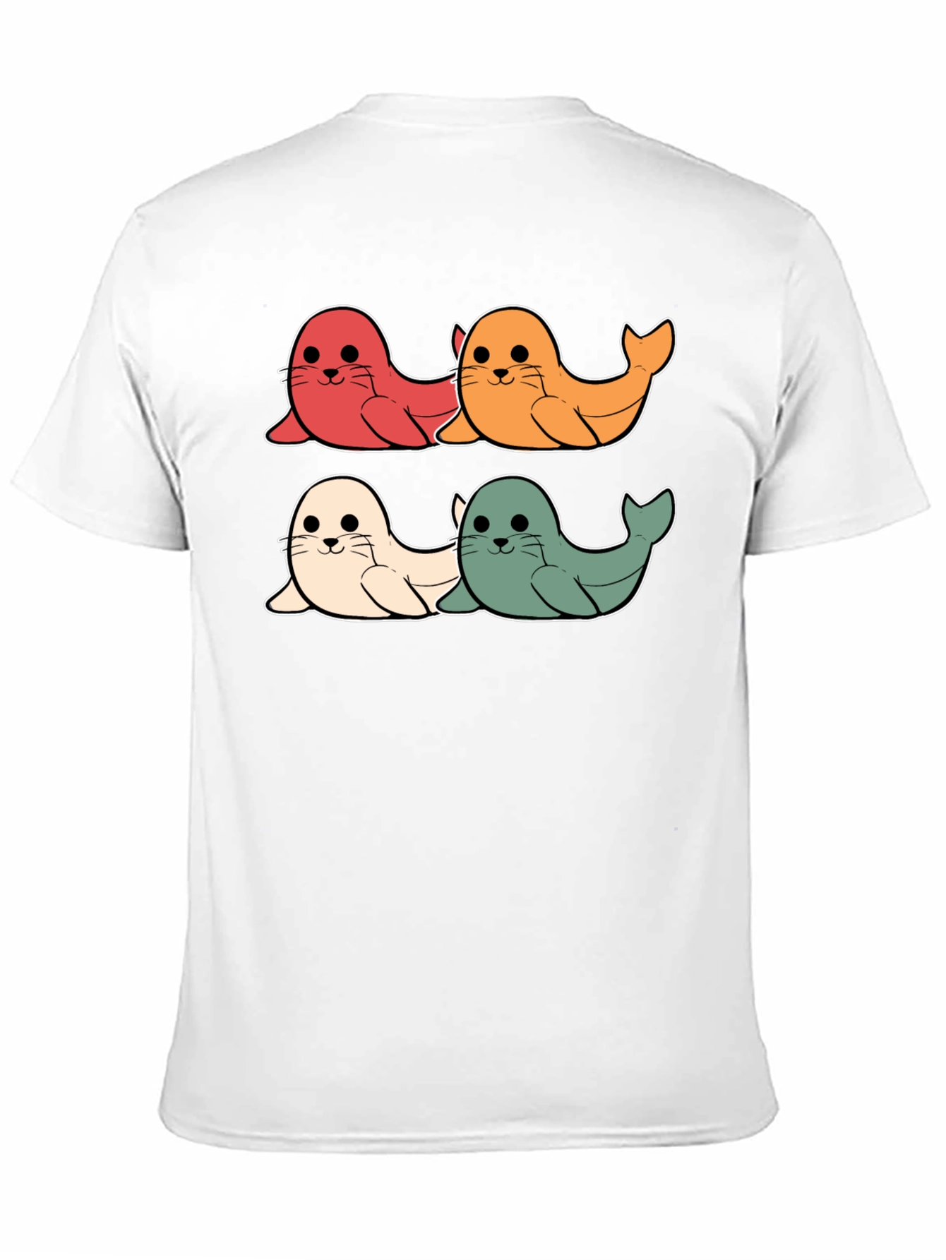 Cute Seal Cartoon T-Shirt