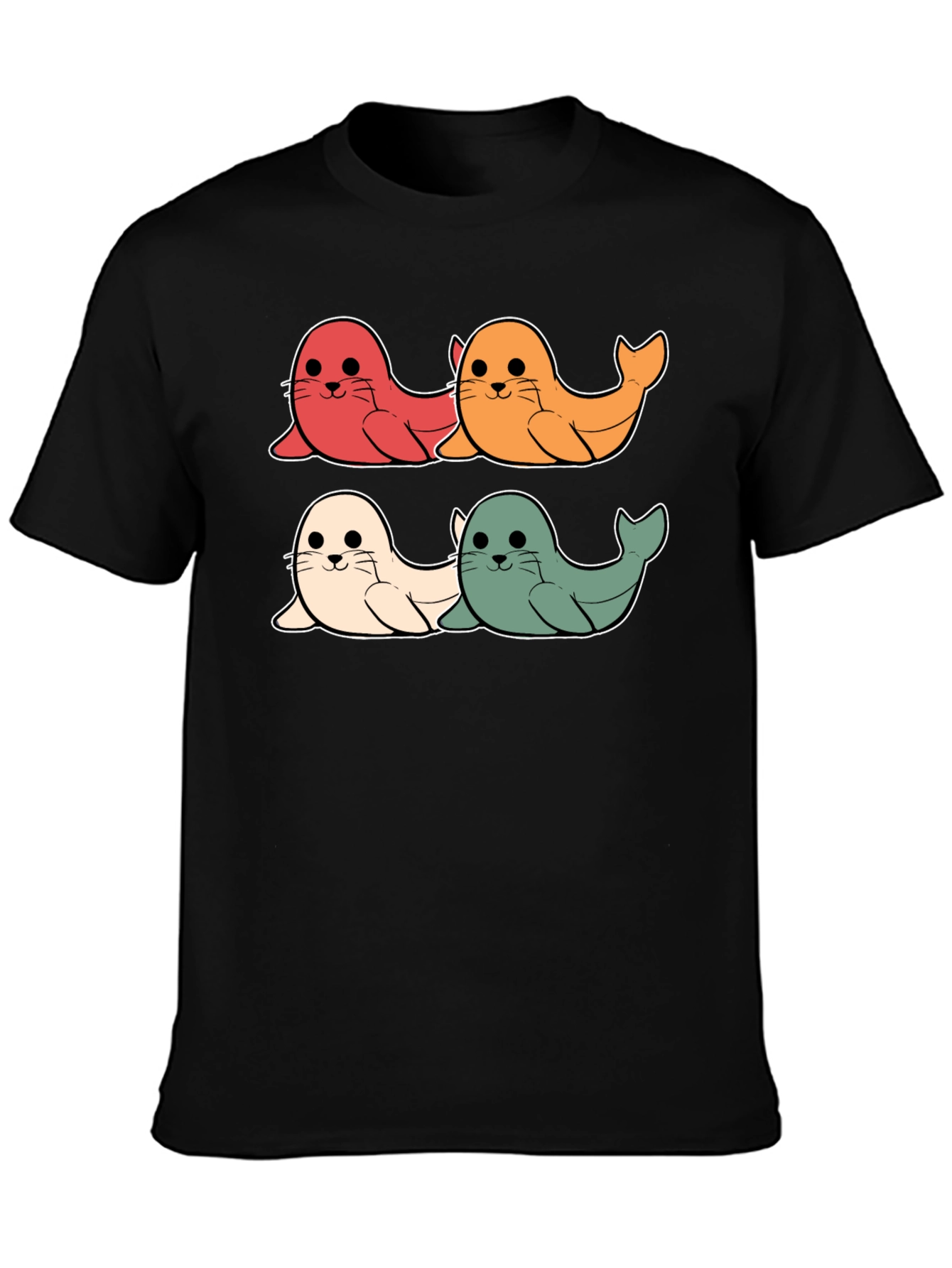 Cute Seal Cartoon T-Shirt