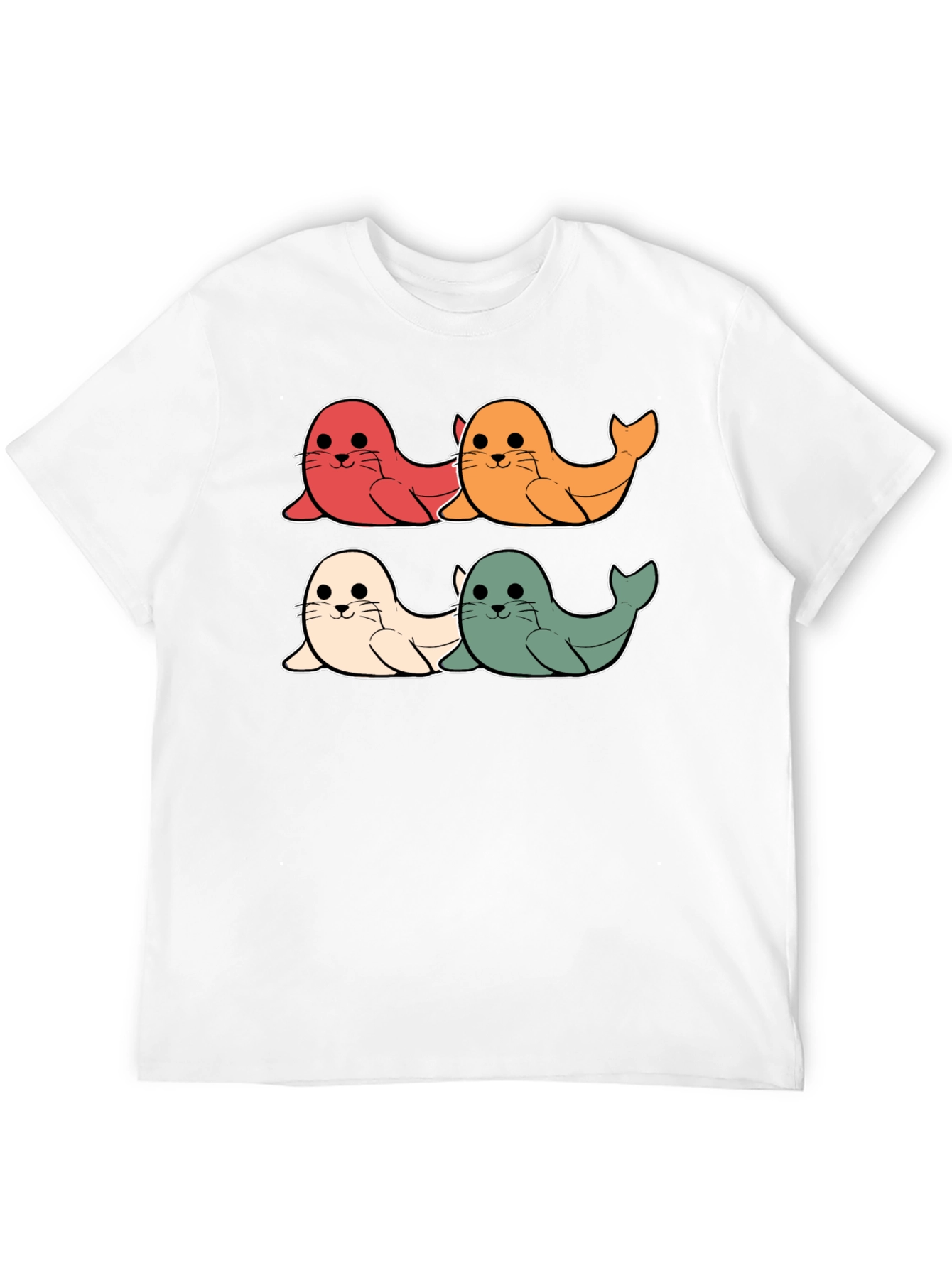 Cute Seal Cartoon T-Shirt