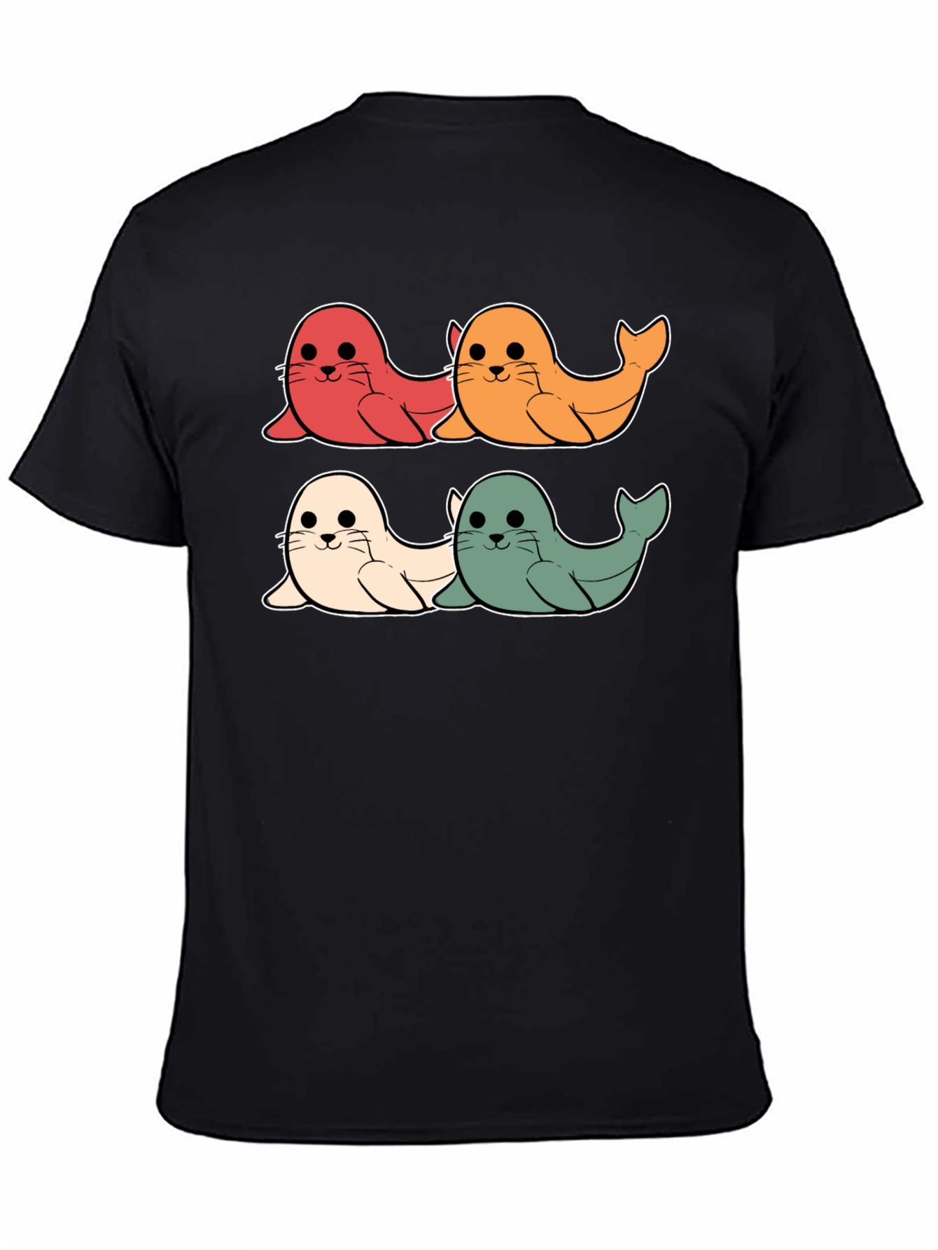 Cute Seal Cartoon T-Shirt