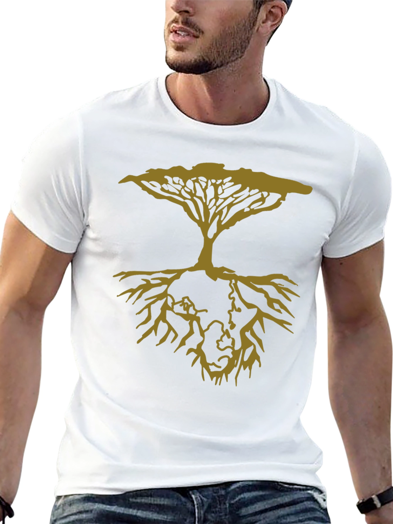 Artsy Tree Graphic Black Tee