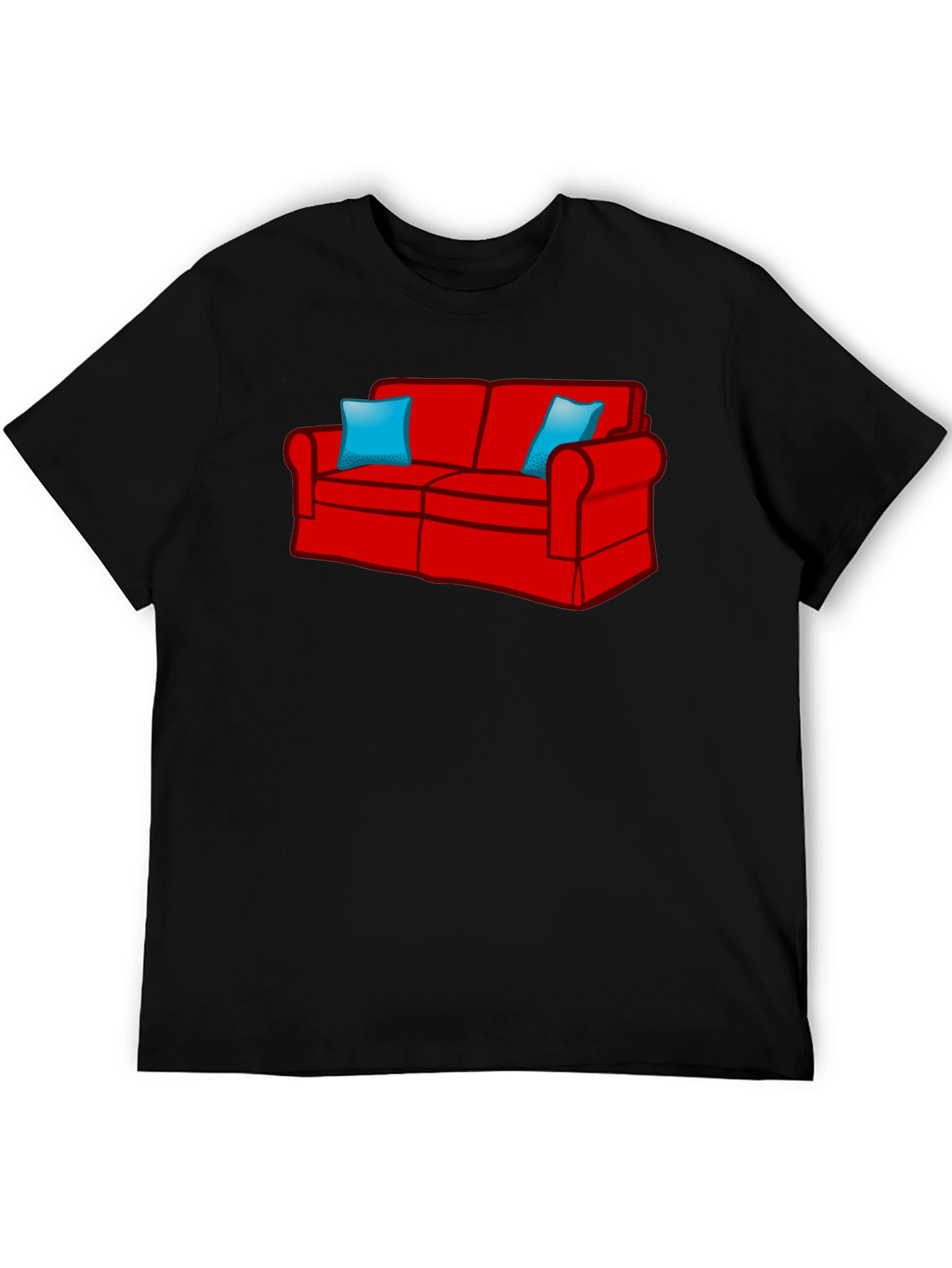 Couch Graphic T-Shirt - Relaxed Fit Black