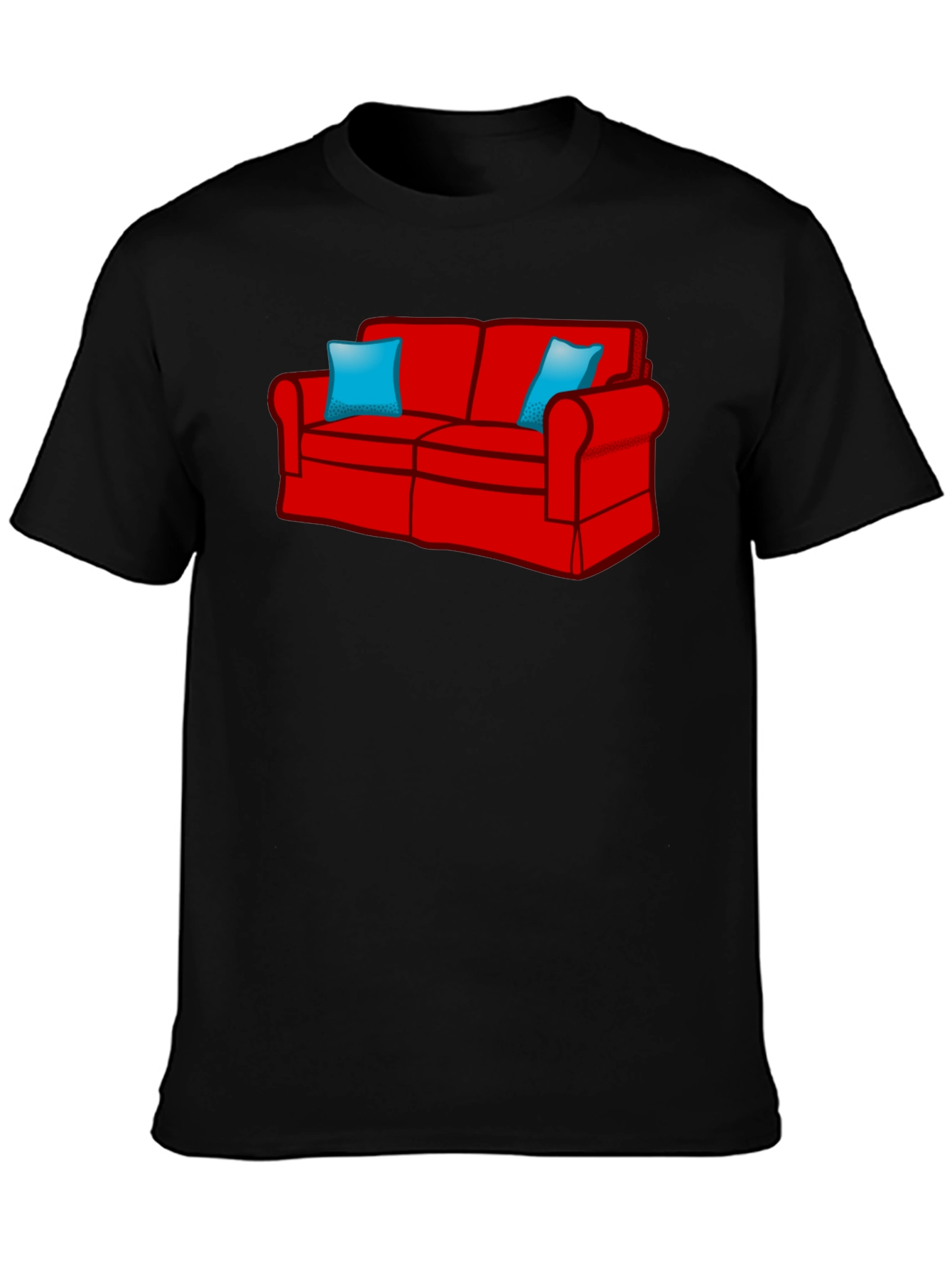 Couch Graphic T-Shirt - Relaxed Fit Black