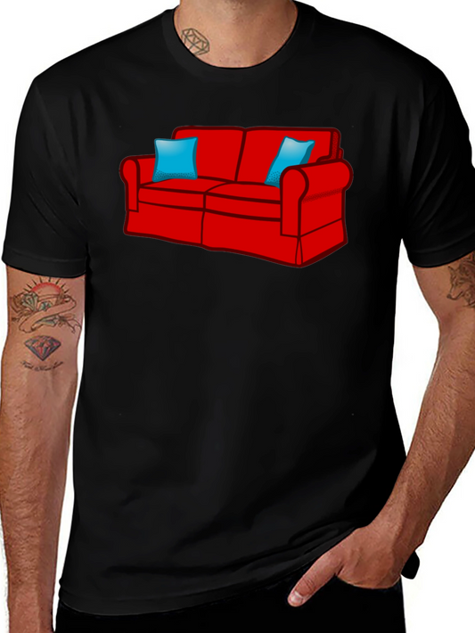 Couch Graphic T-Shirt - Relaxed Fit Black