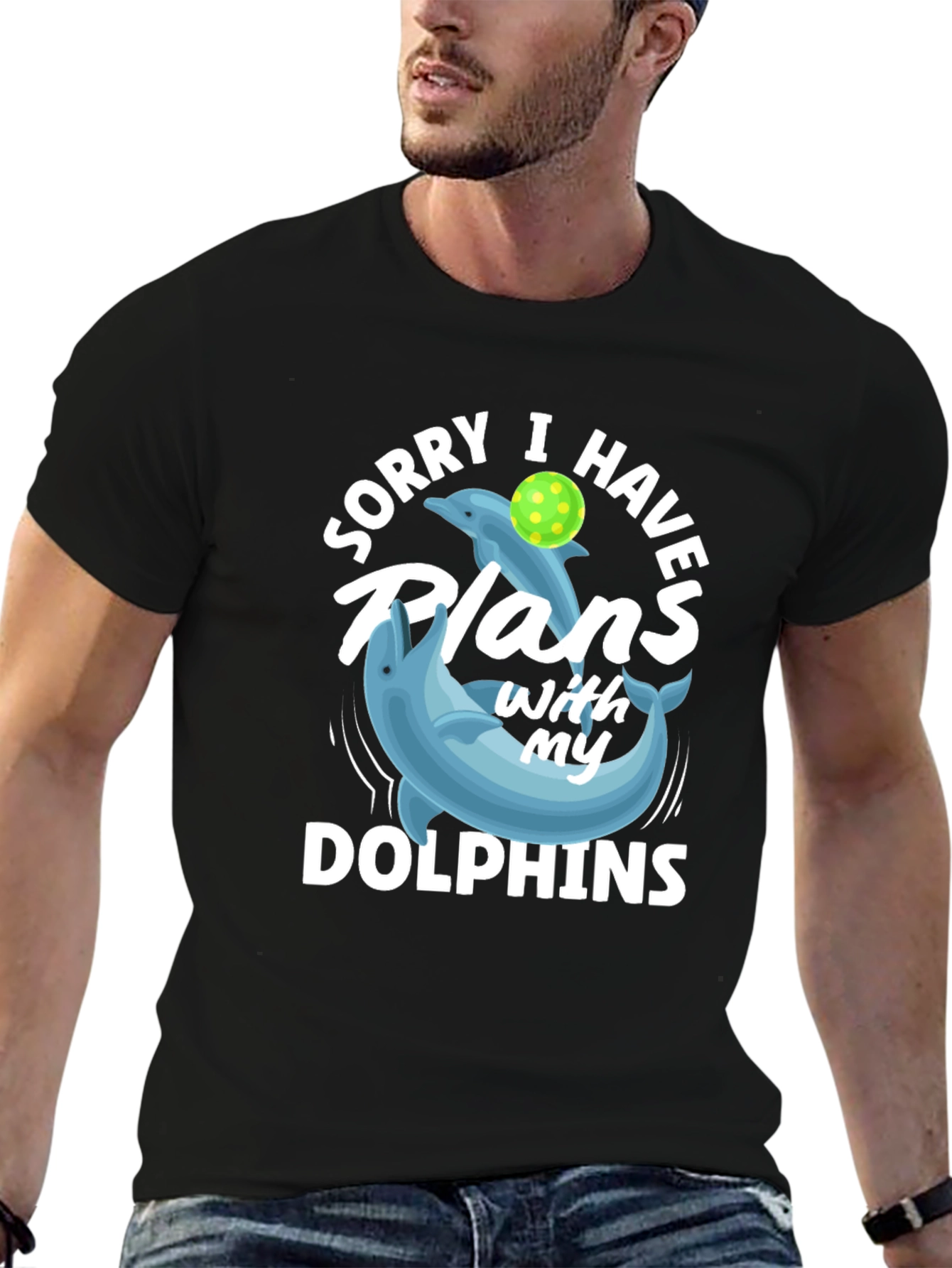 Dolphin Plans Graphic T-Shirt