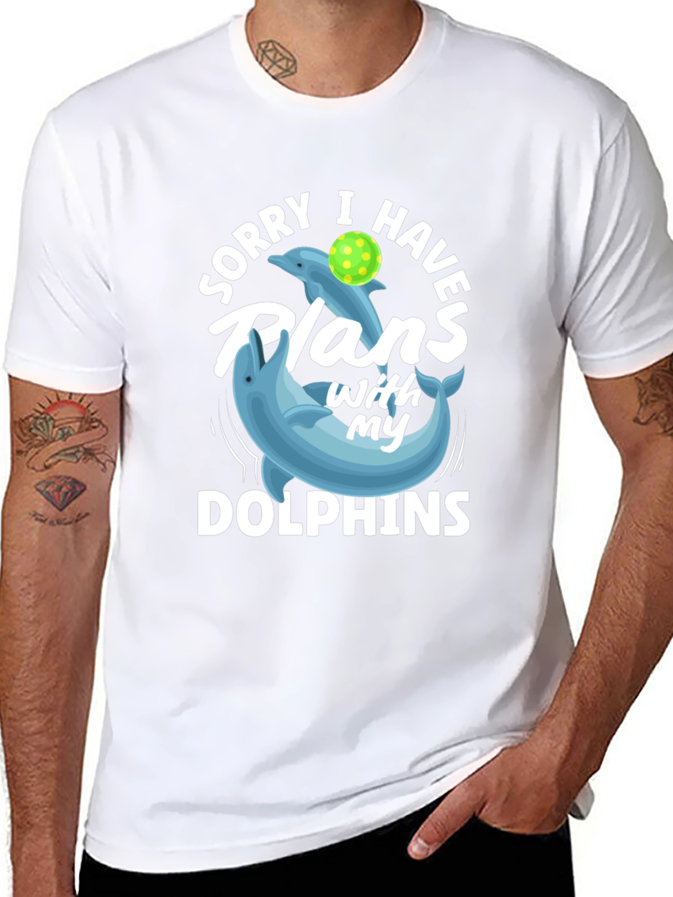 Dolphin Plans Graphic T-Shirt