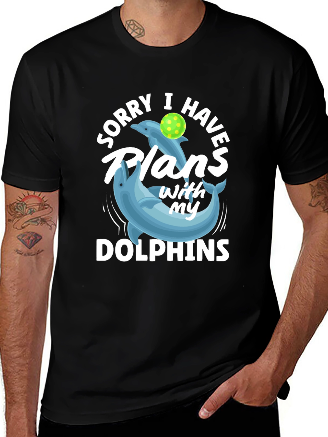 Dolphin Plans Graphic T-Shirt