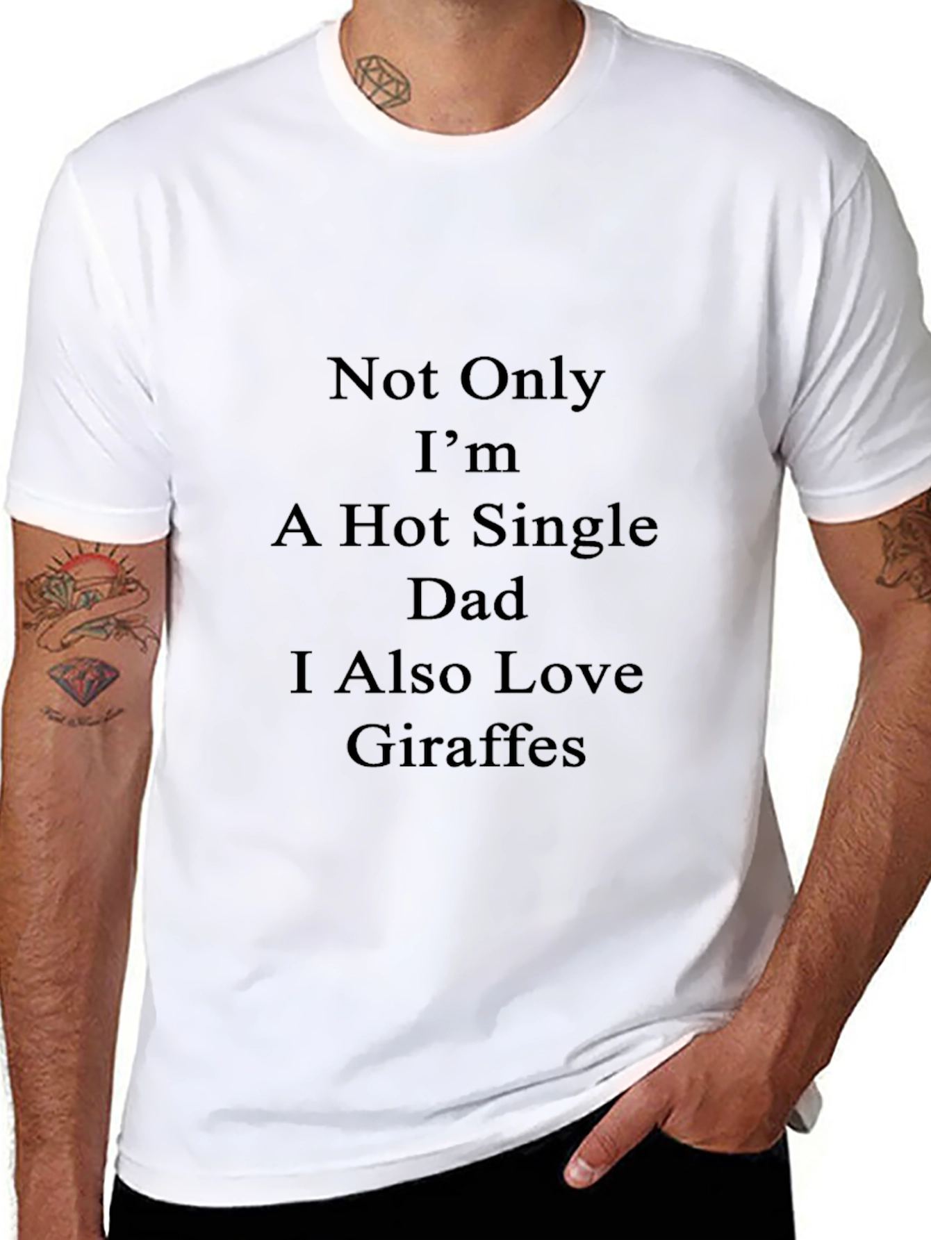 Hot Single Dad Giraffe Lover T-Shirt