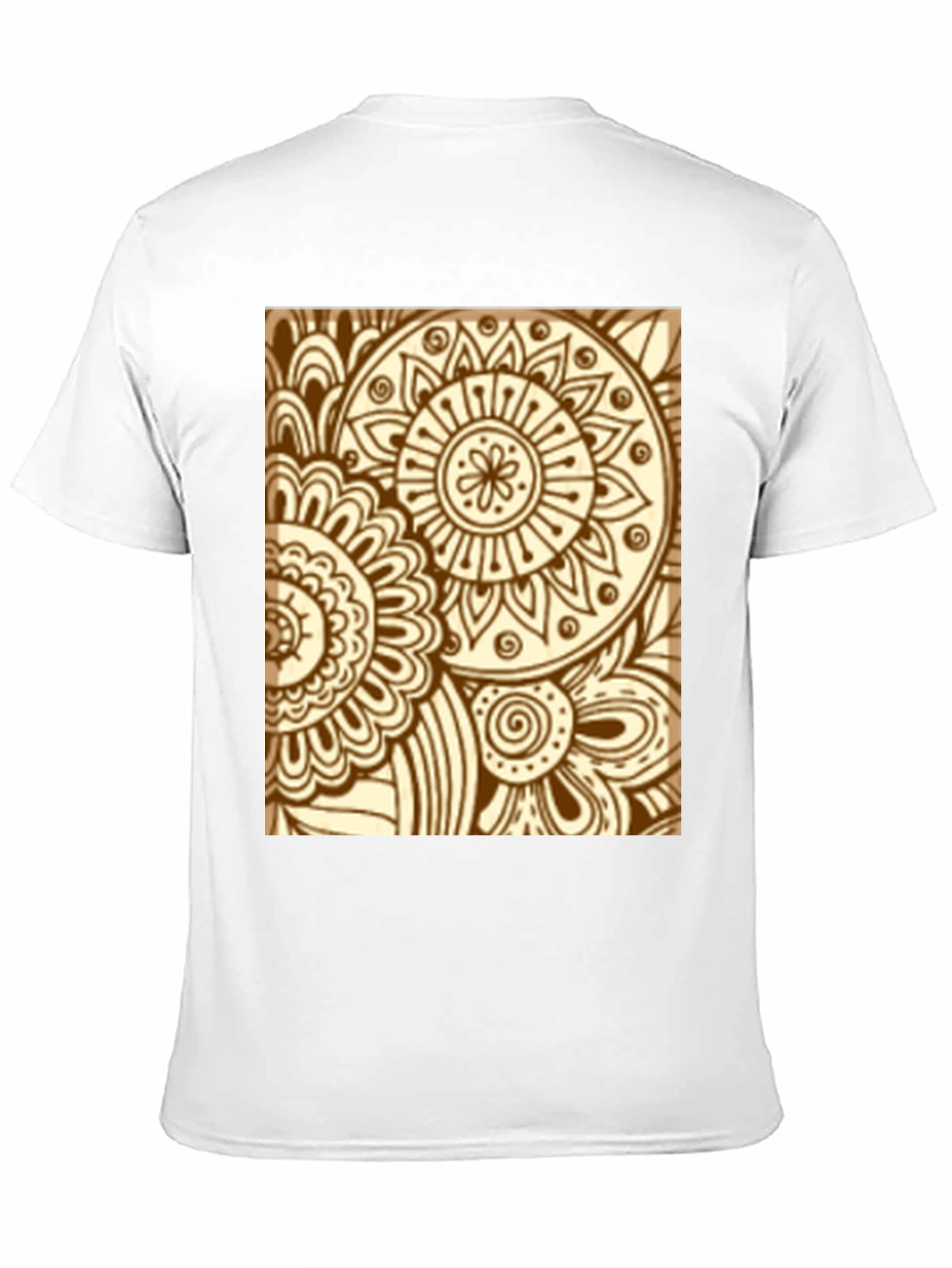 Henna Floral Black Tee