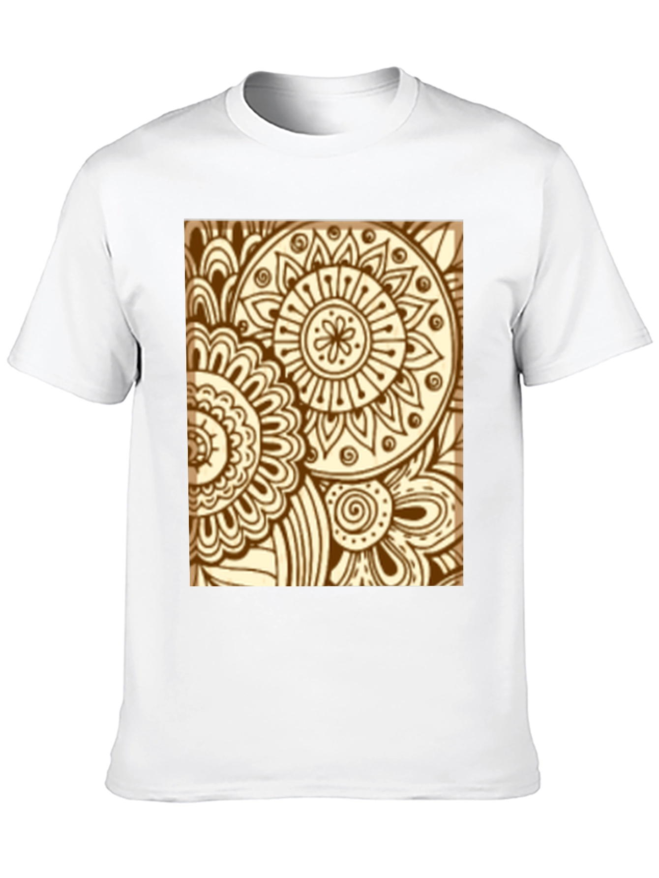Henna Floral Black Tee