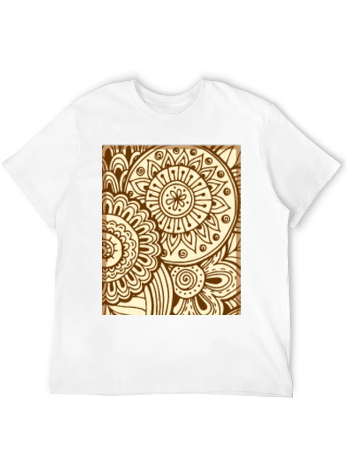 Henna Floral Black Tee