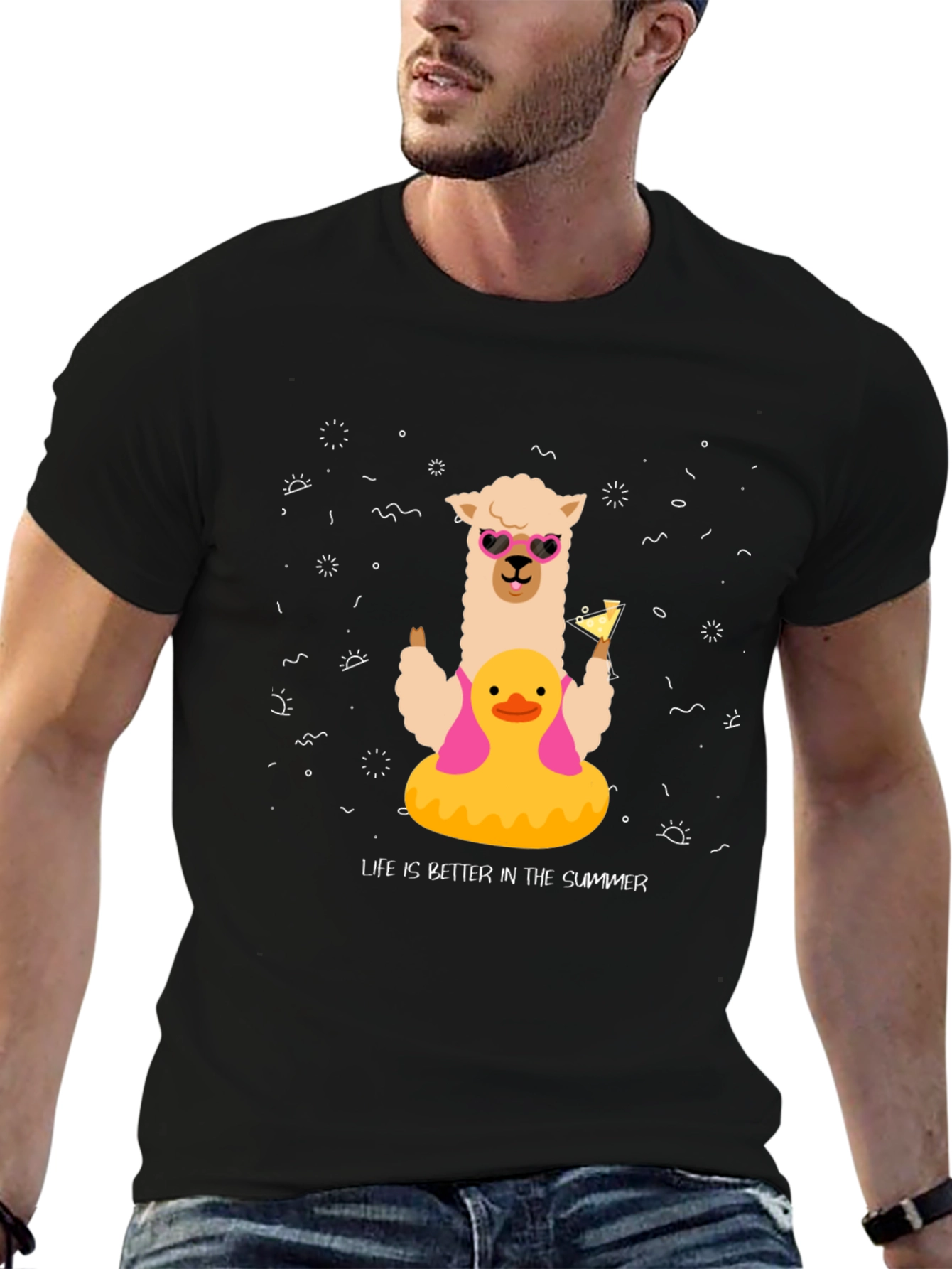 Summer Llama Tee: Life is Better in Summer