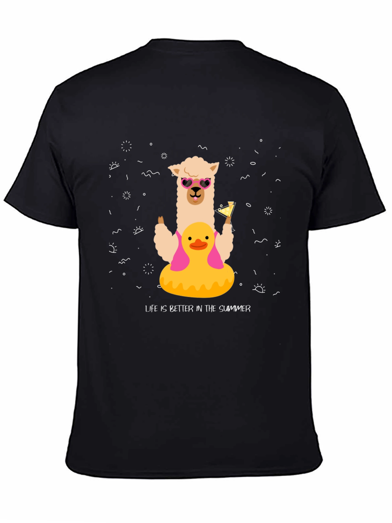 Summer Llama Tee: Life is Better in Summer