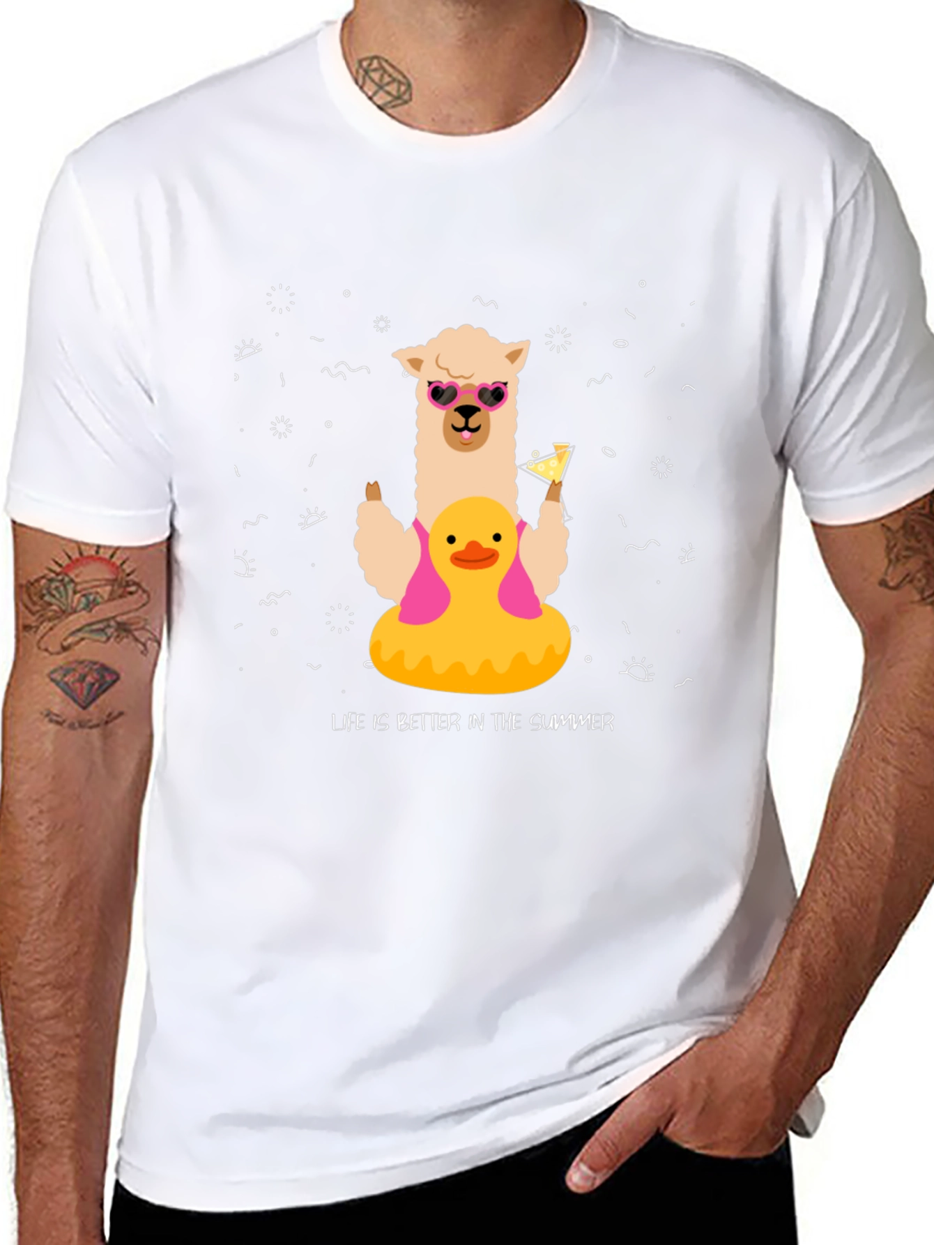 Summer Llama Tee: Life is Better in Summer