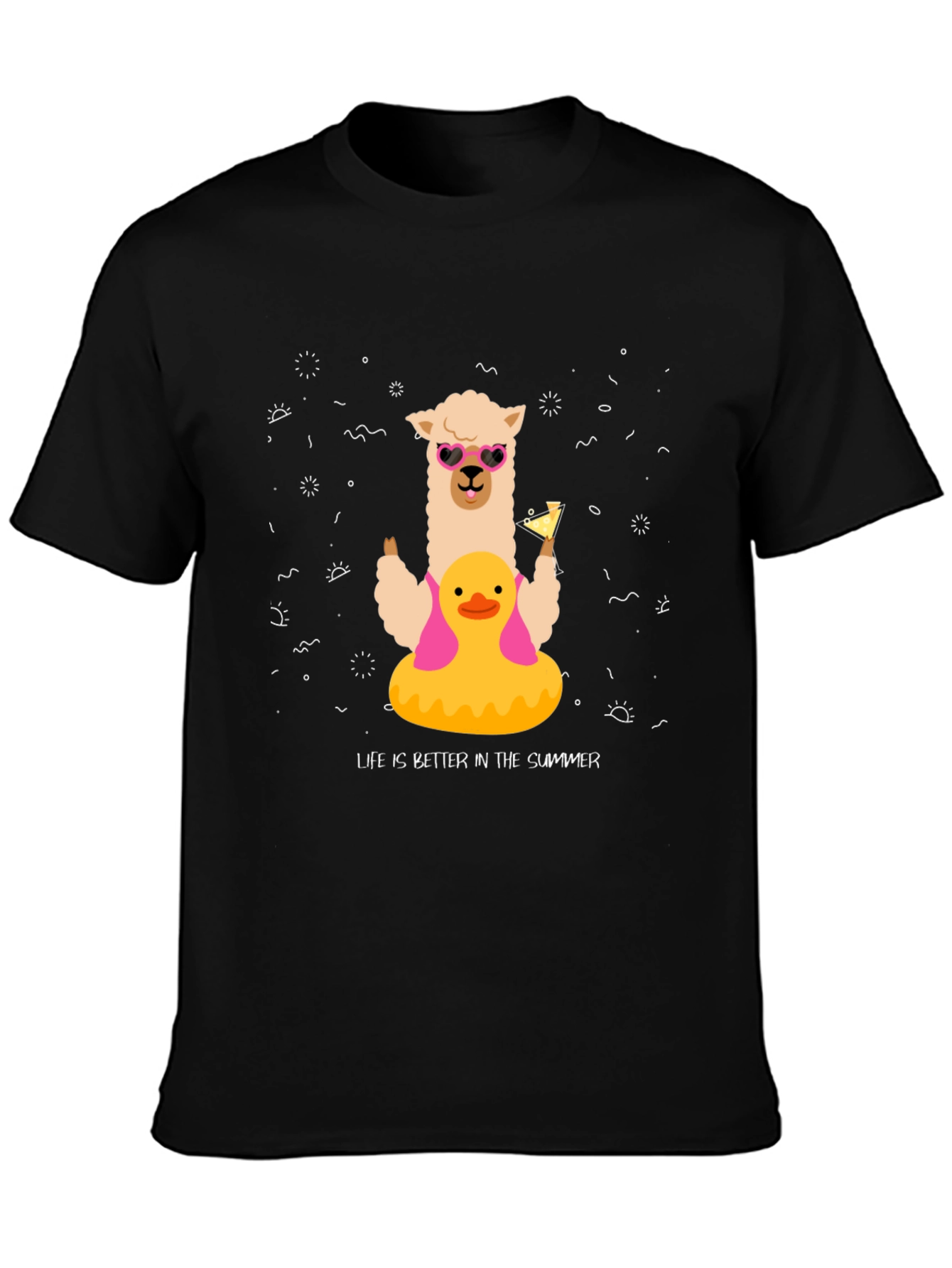 Summer Llama Tee: Life is Better in Summer