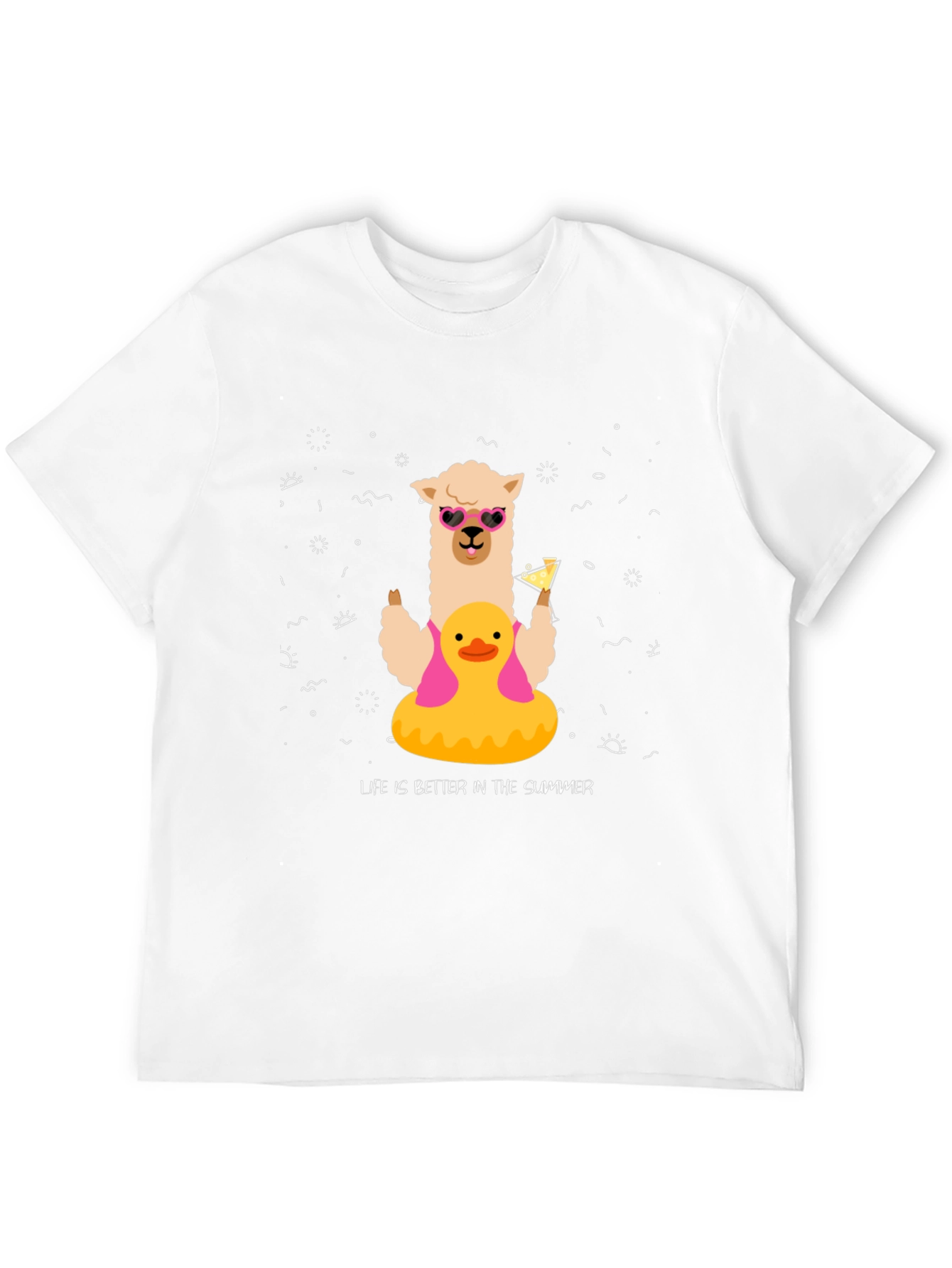 Summer Llama Tee: Life is Better in Summer