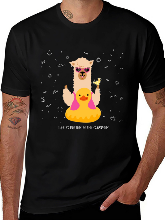 Summer Llama Tee: Life is Better in Summer