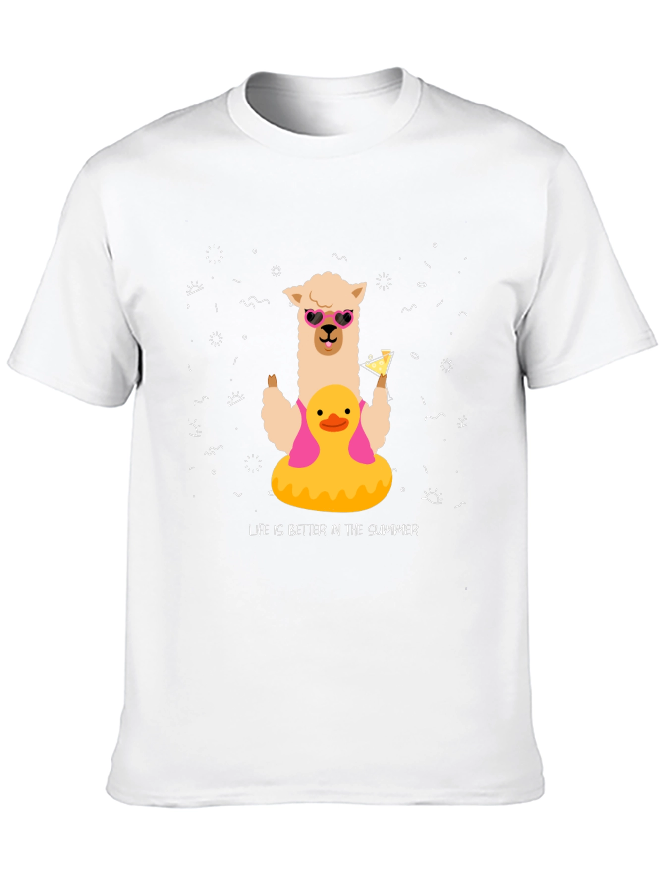 Summer Llama Tee: Life is Better in Summer