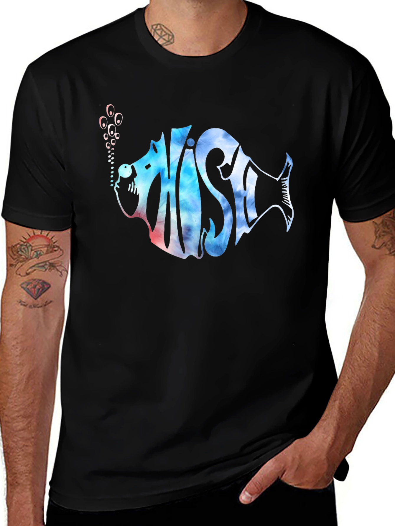 Phish Fish Band Tee - Black Cotton T-Shirt