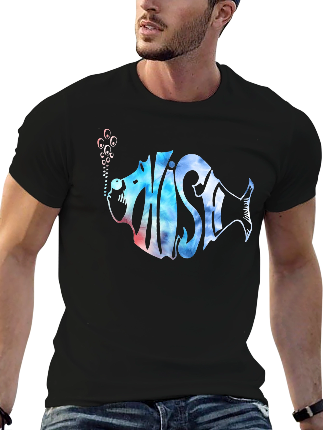 Phish Fish Band Tee - Black Cotton T-Shirt
