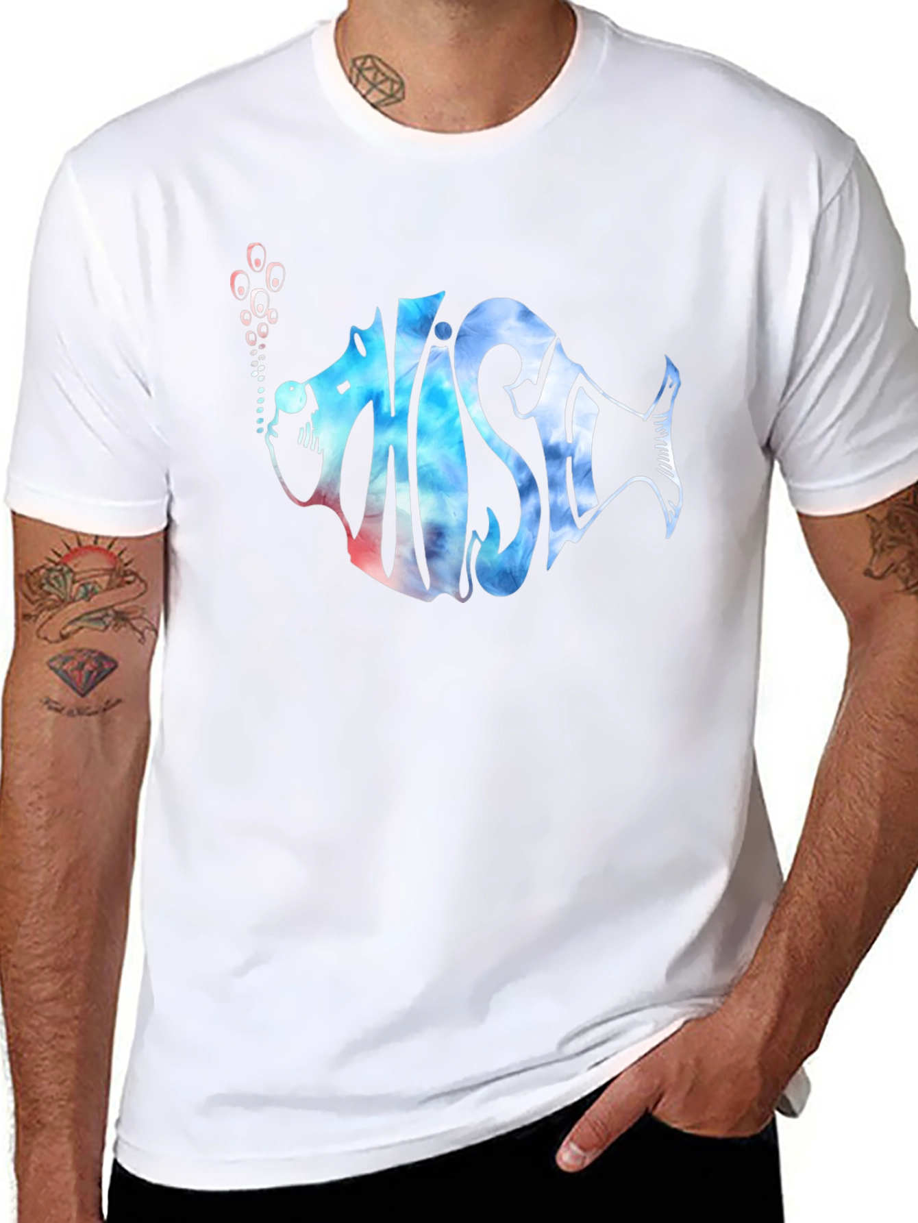 Phish Fish Band Tee - Black Cotton T-Shirt