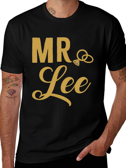 Mr. Lee Wedding T-Shirt - Groom Celebration Tee