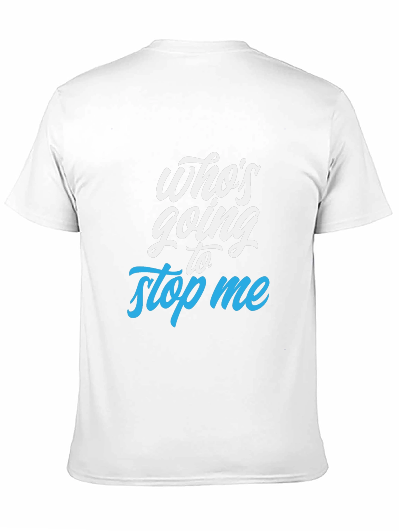 Whos Going to Stop Me Black Graphic Tee
