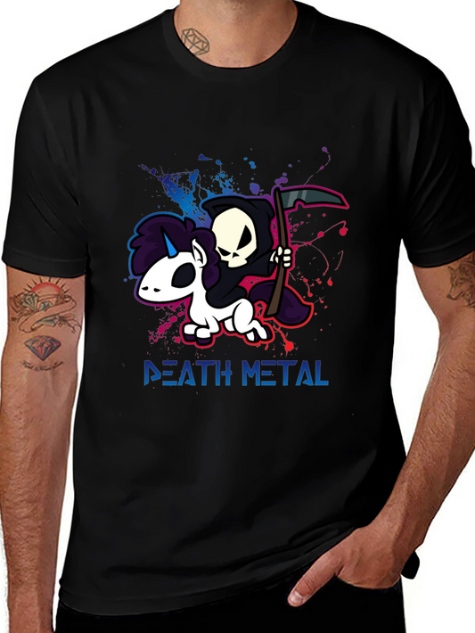 Death Metal Unicorn T-Shirt - Grim Reaper Tee