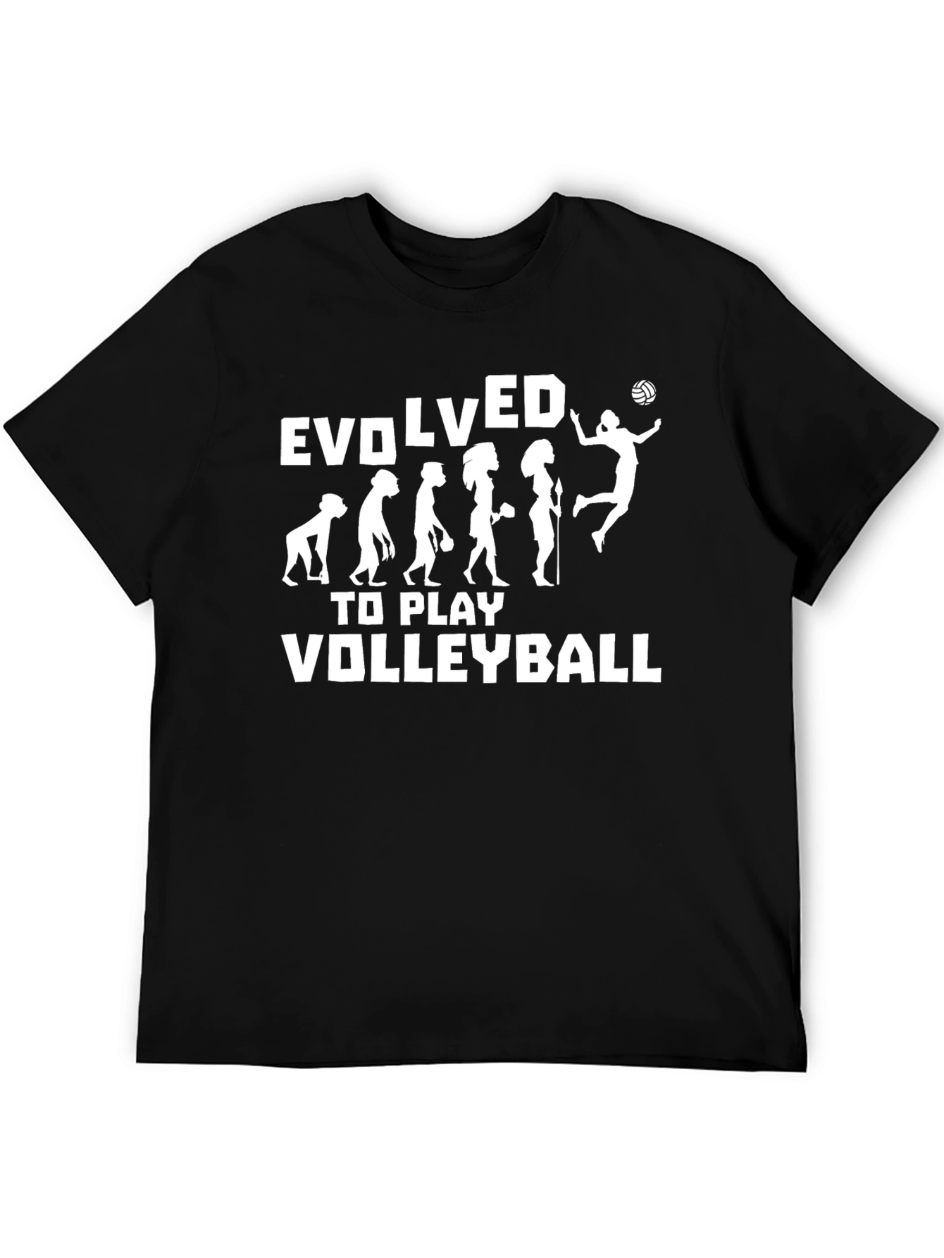 Evolved to Play Volleyball Graphic Tee
