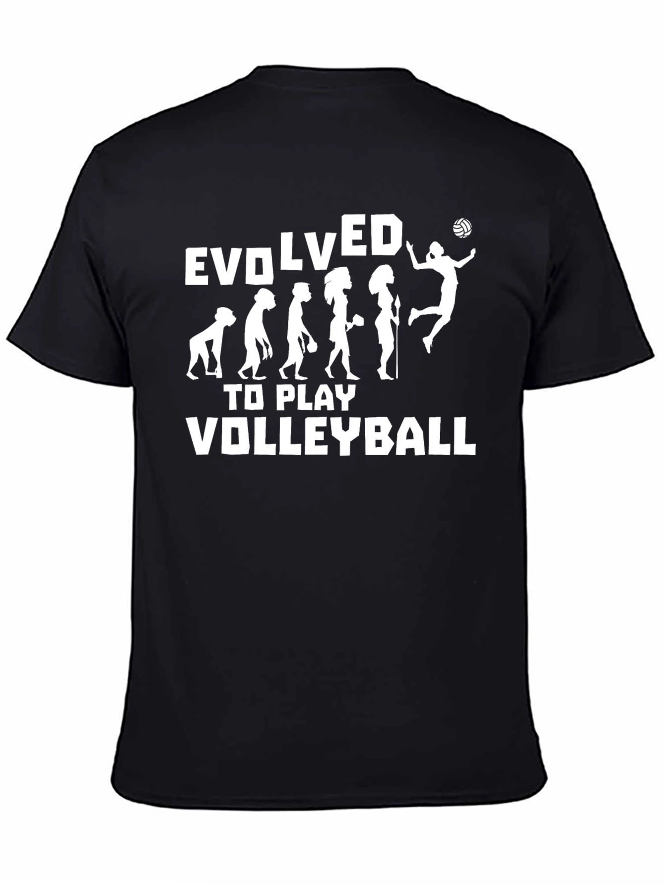Evolved to Play Volleyball Graphic Tee