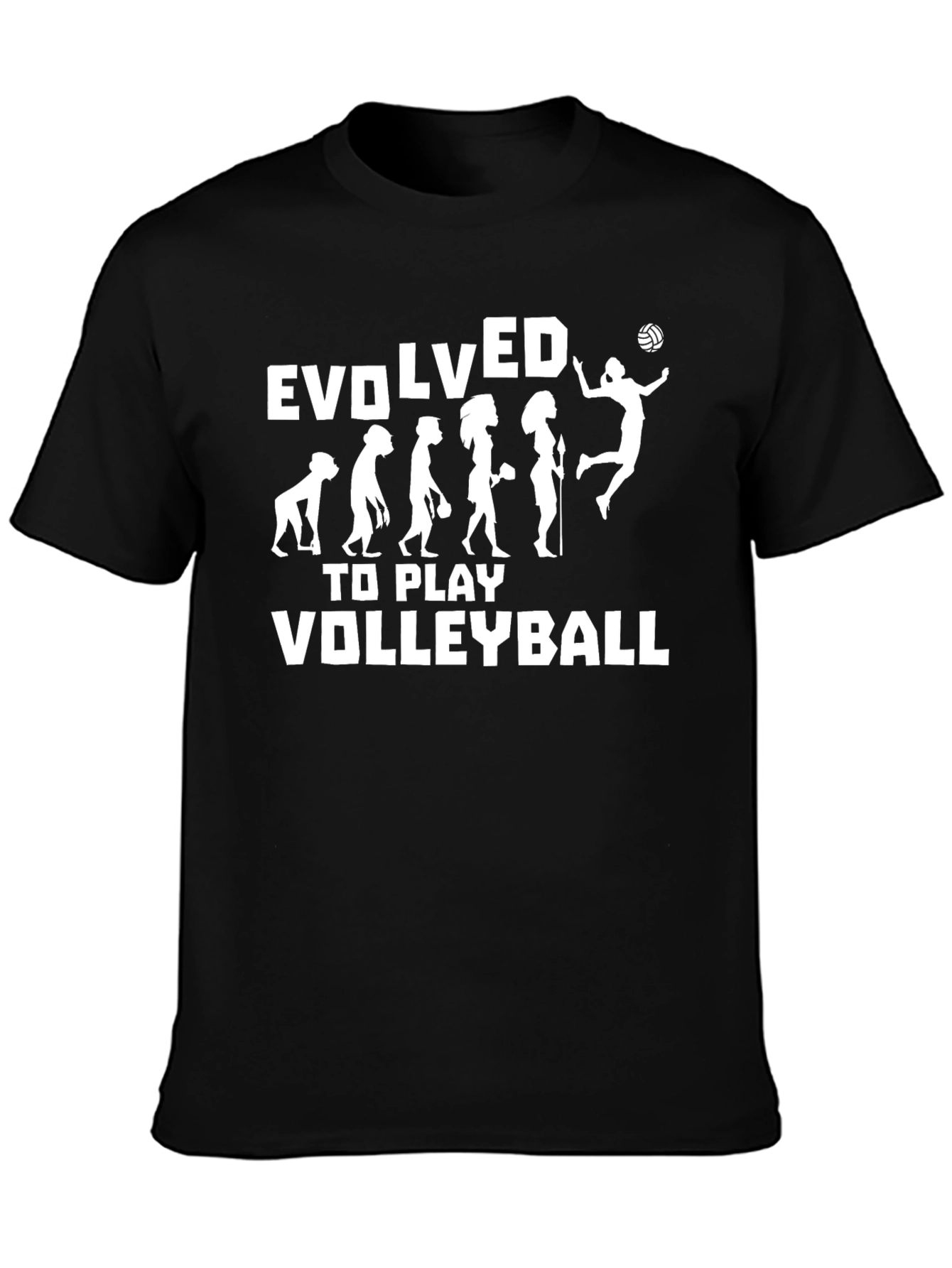 Evolved to Play Volleyball Graphic Tee