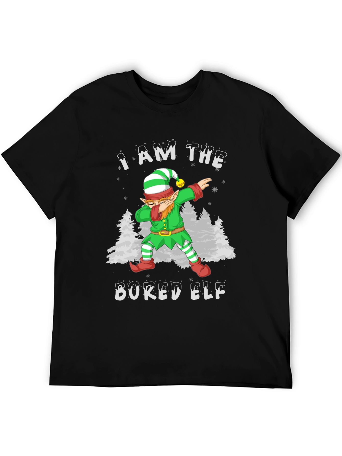 Bored Elf Dabbing Christmas T-Shirt