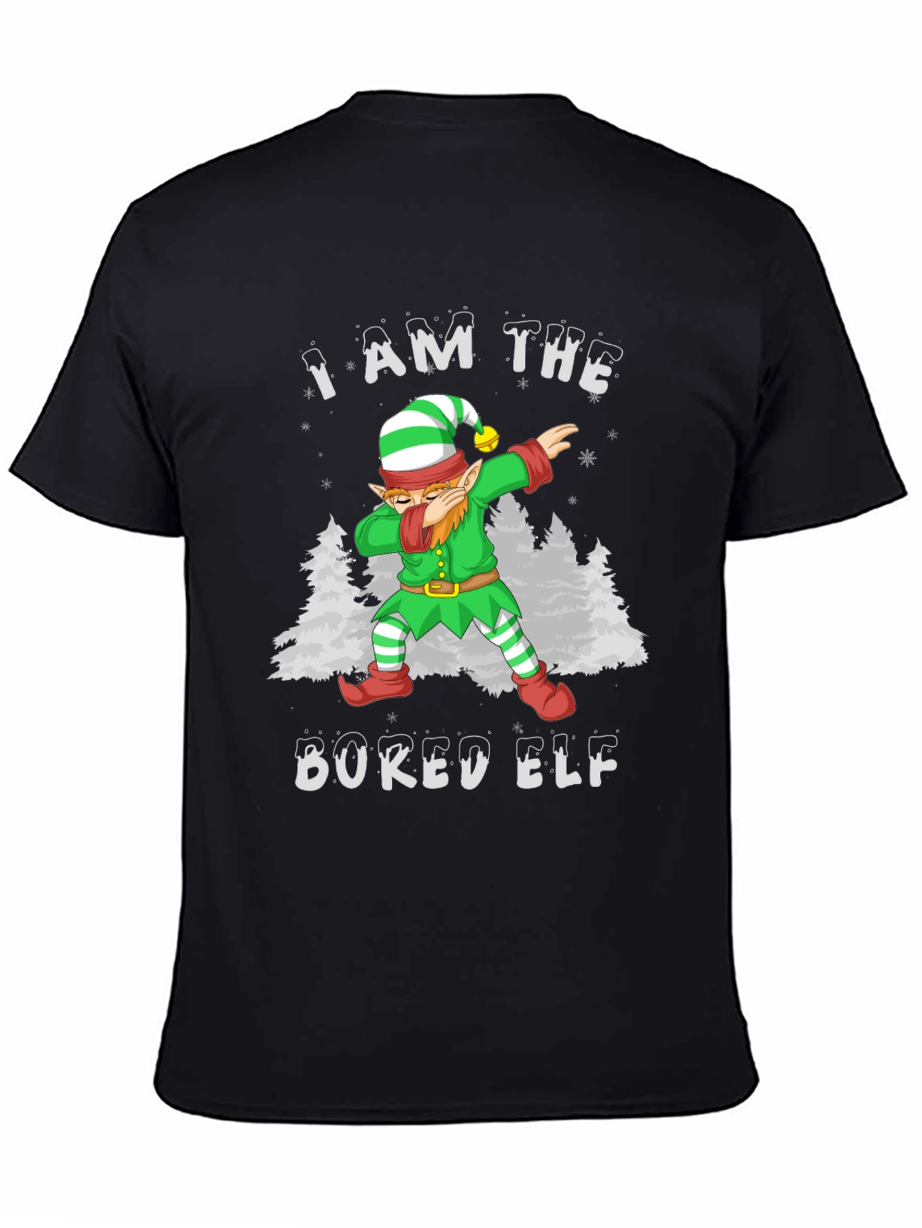 Bored Elf Dabbing Christmas T-Shirt
