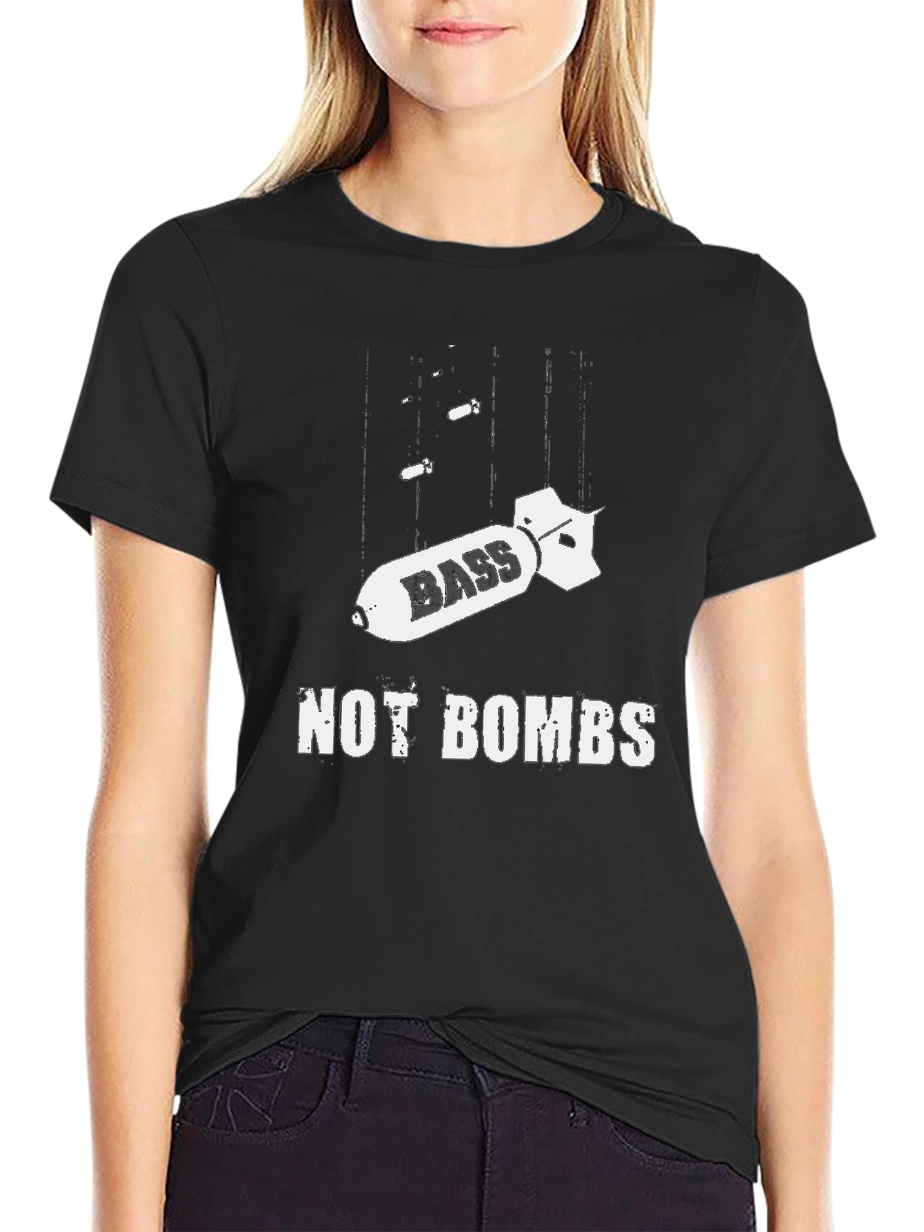 Bass Not Bombs Graphic T-Shirt