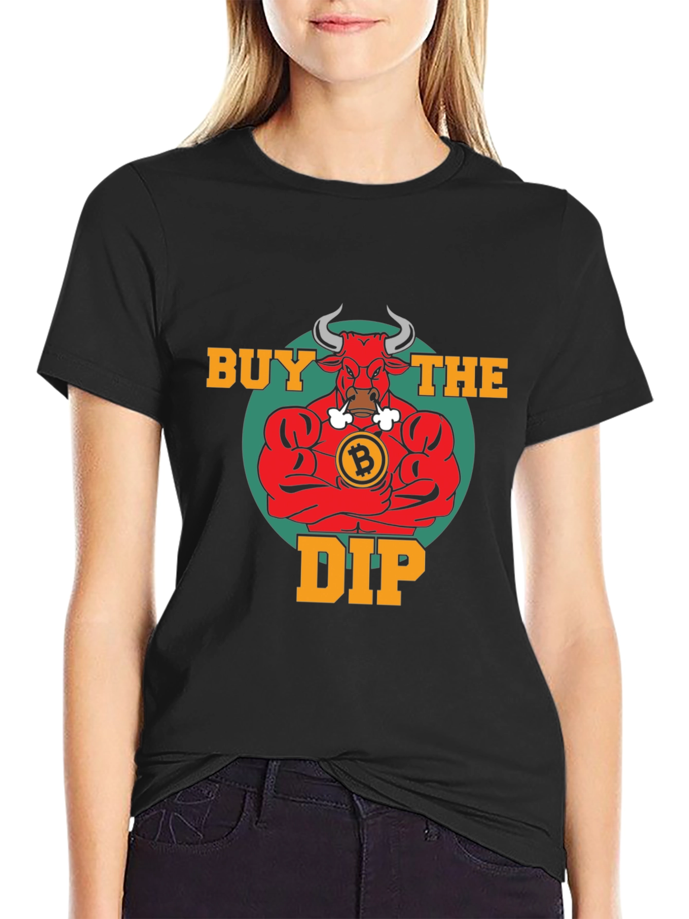 Buy the Dip Bitcoin Bull T-Shirt