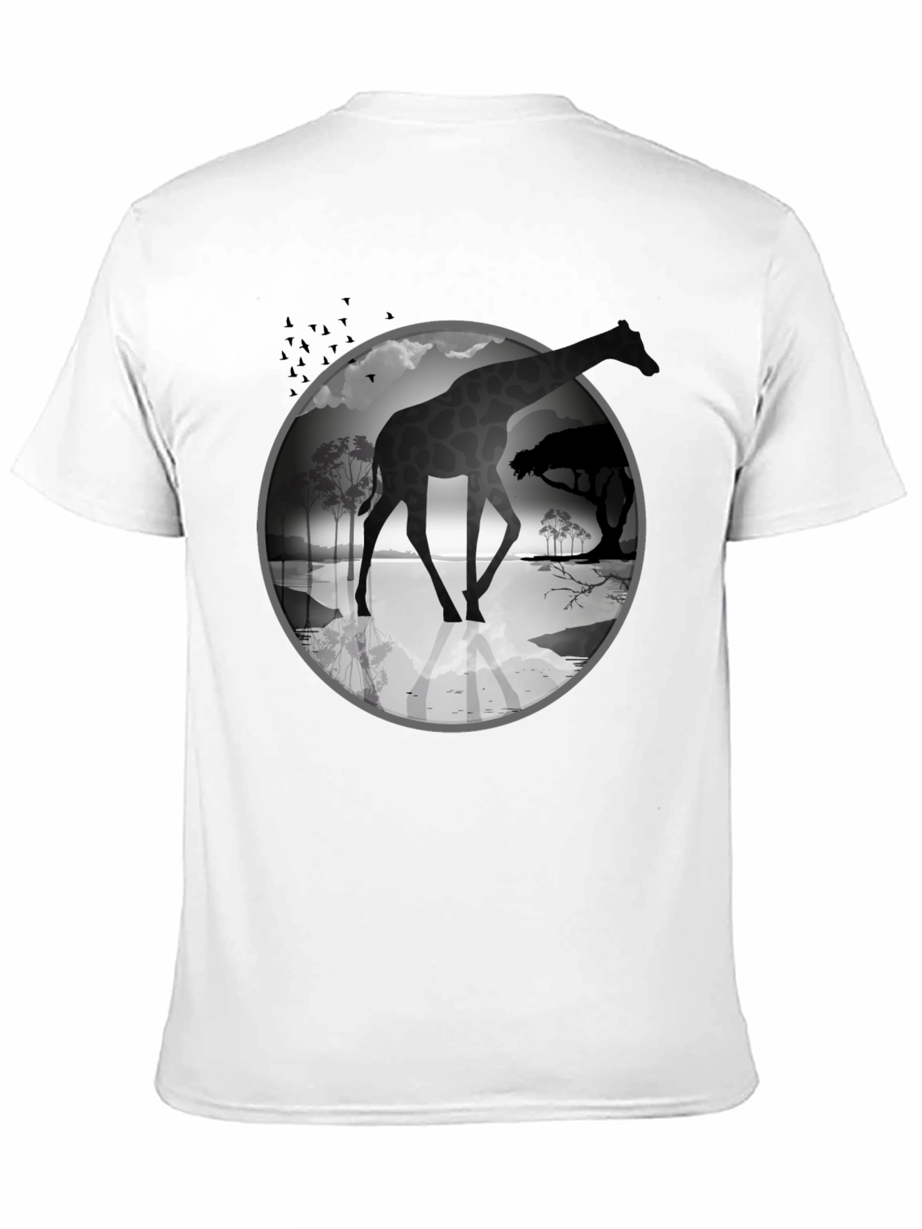 Giraffe Silhouette Graphic Tee