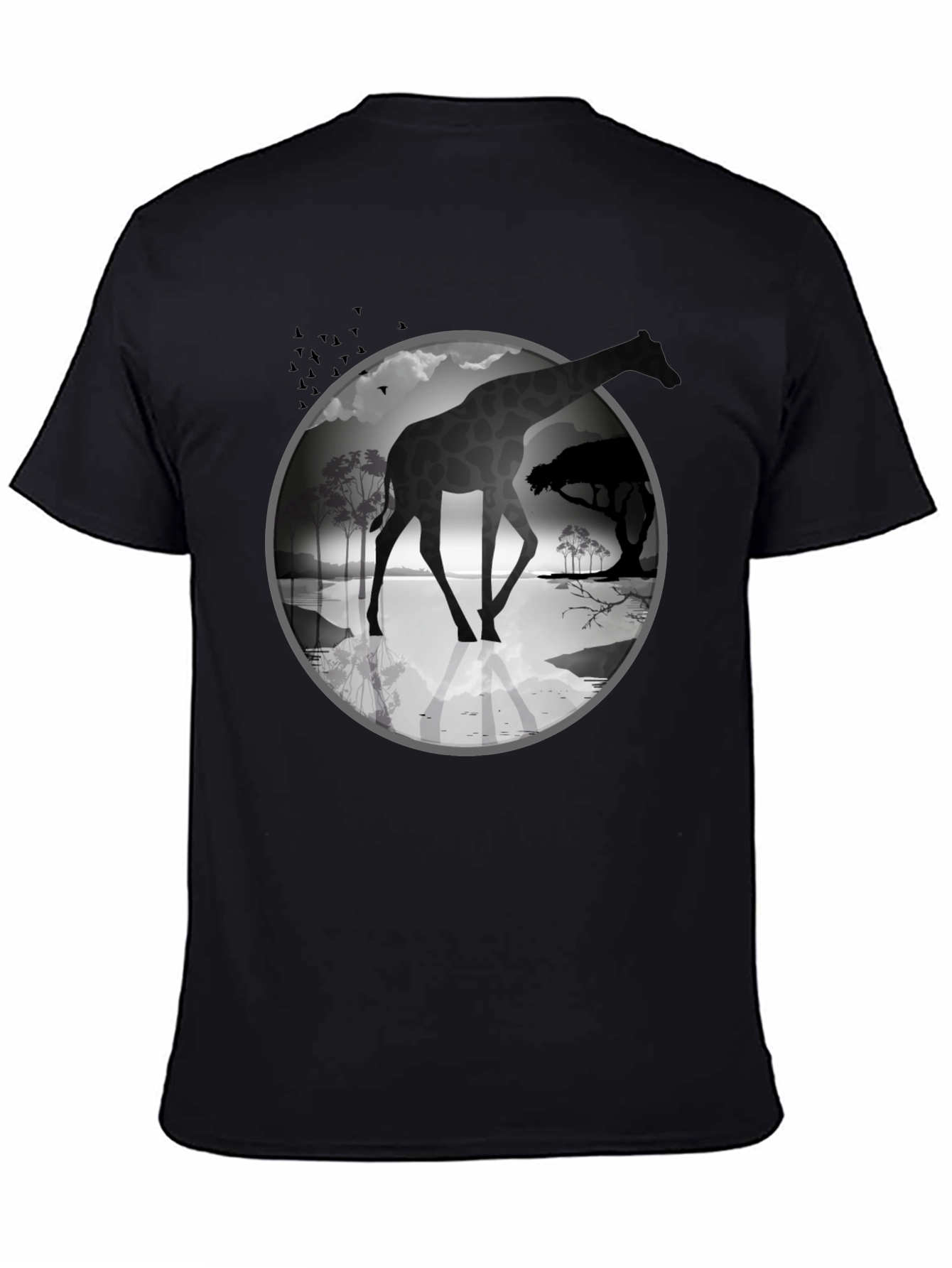 Giraffe Silhouette Graphic Tee