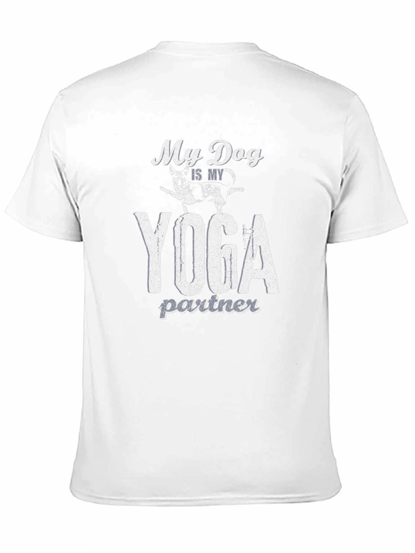 My Dog is My Yoga Partner Black T-Shirt