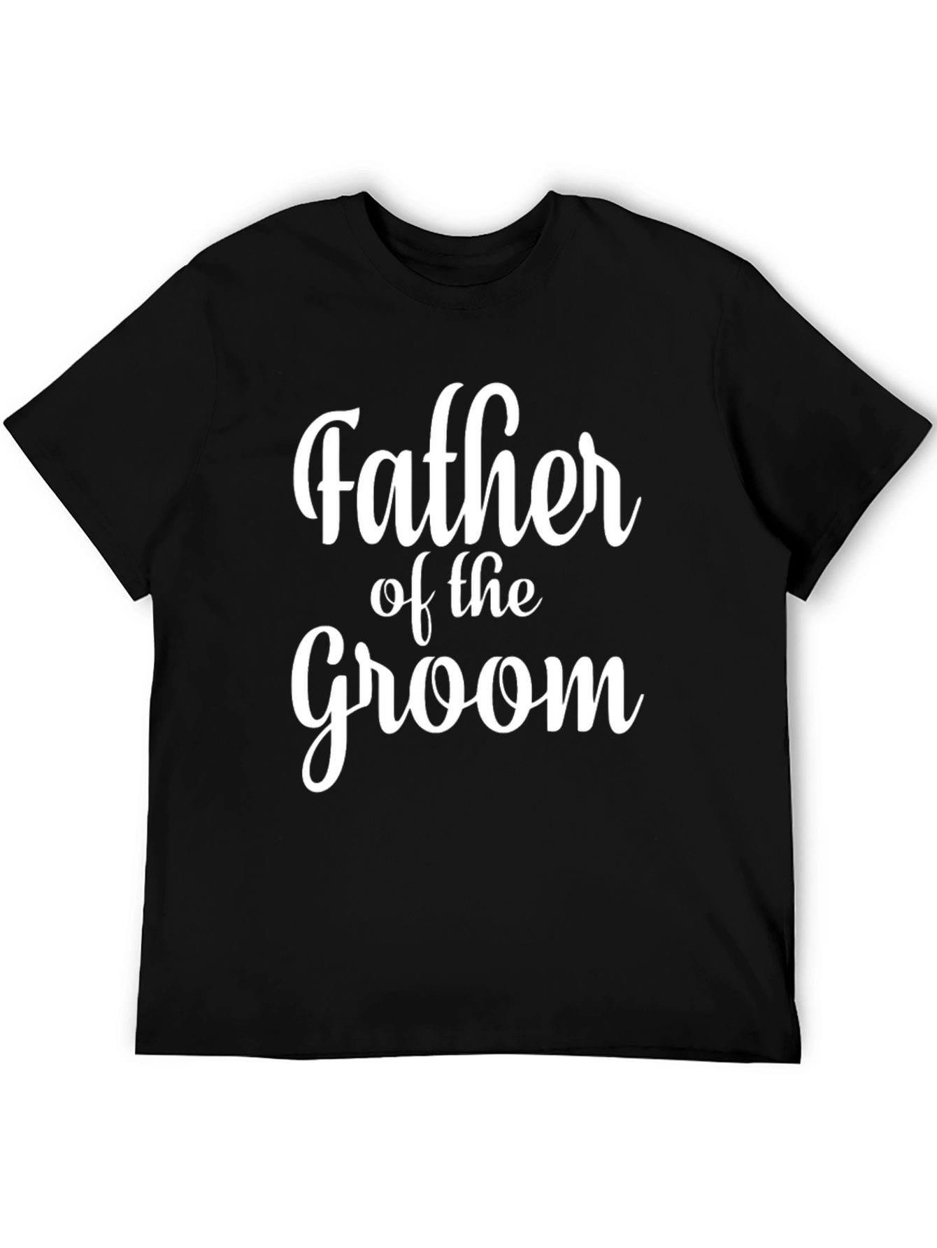 Father of the Groom Black T-Shirt