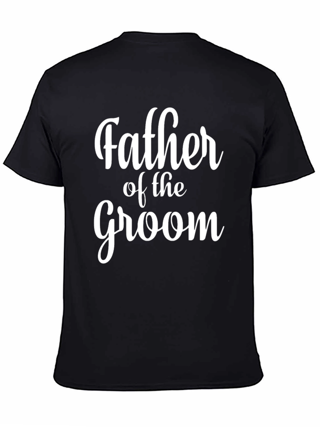 Father of the Groom Black T-Shirt