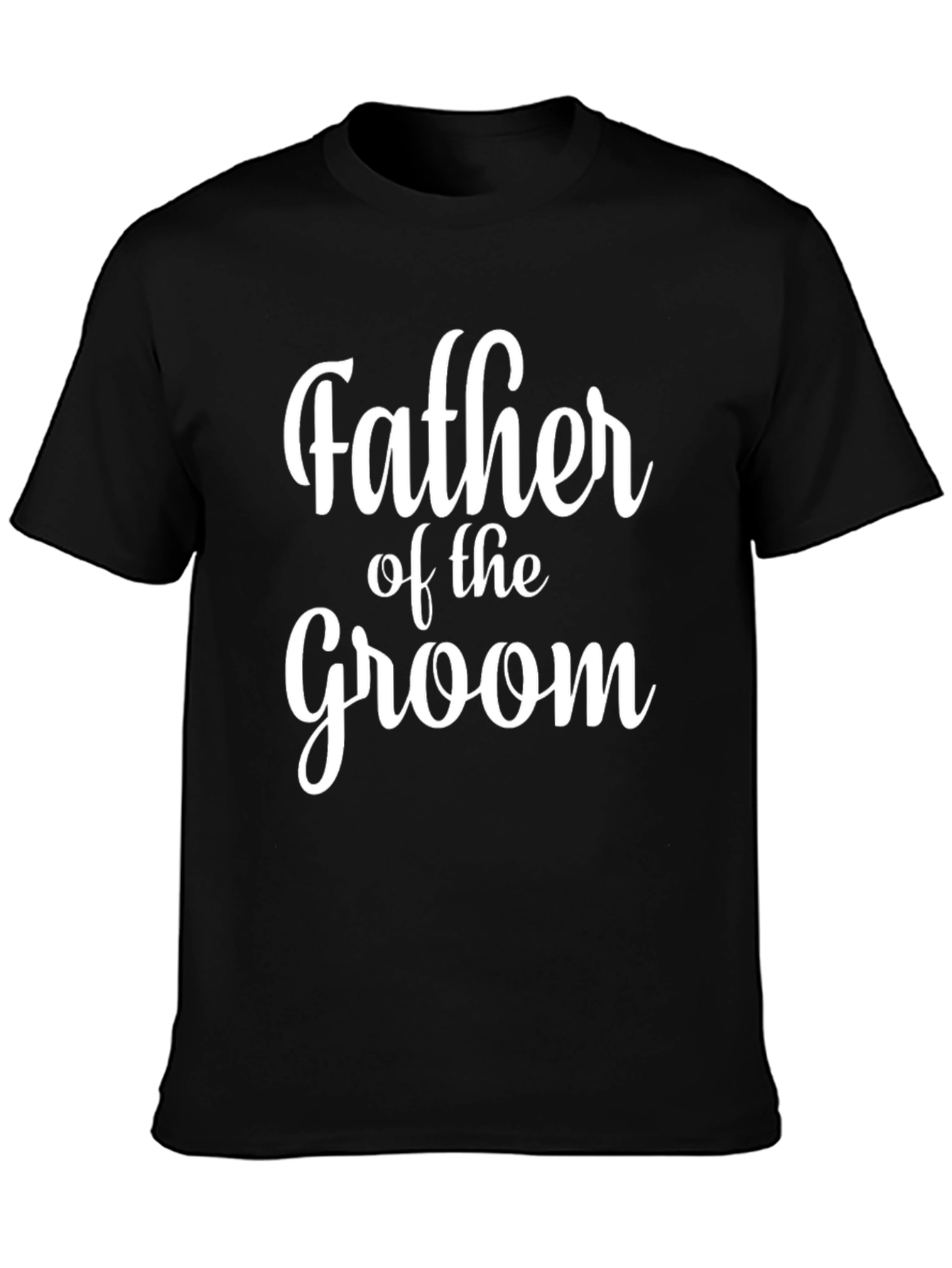 Father of the Groom Black T-Shirt